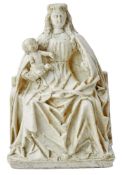 De Siloé, Gil - Werkstatt, Museale thronende Madonna mit Kind