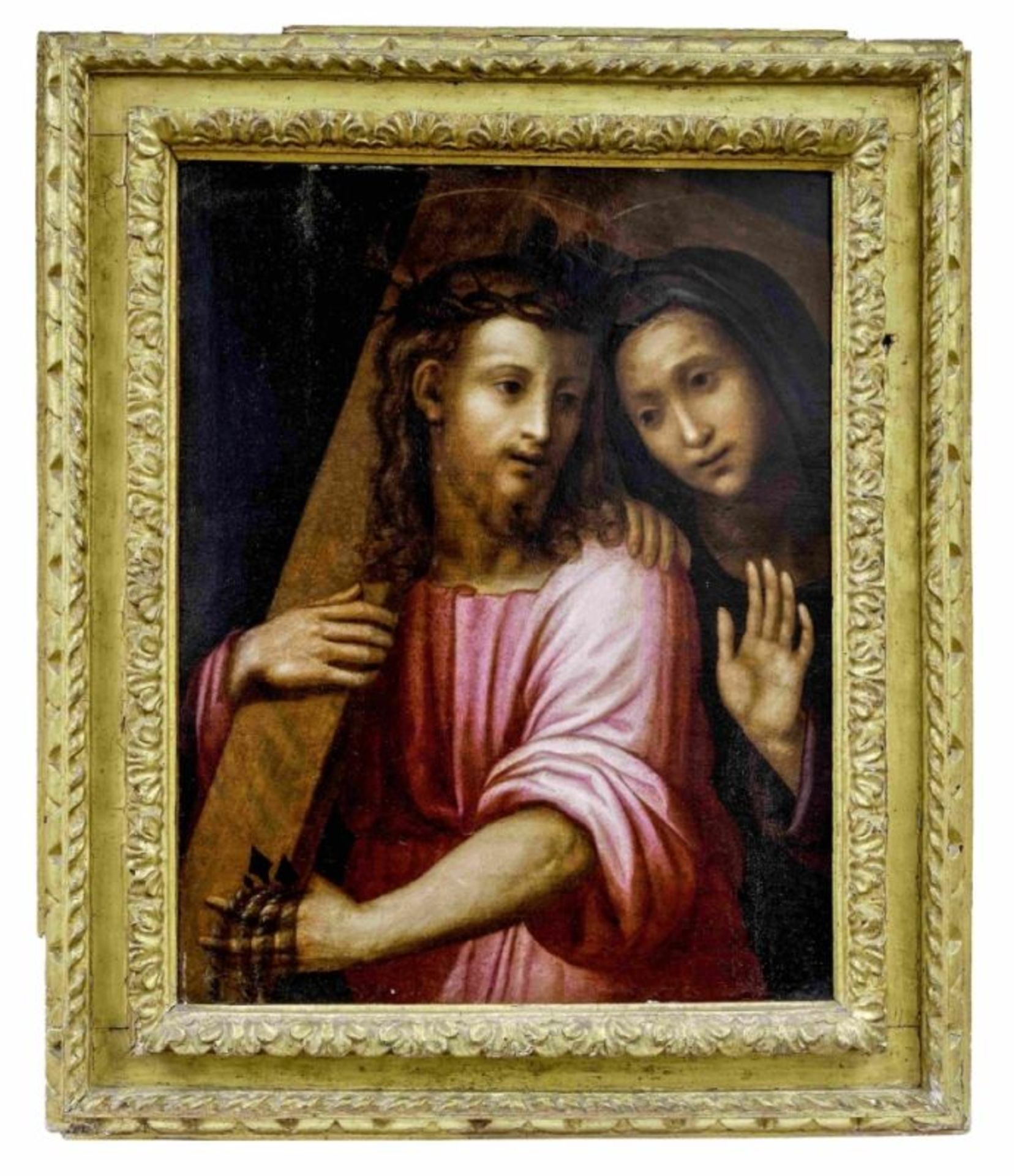 Jesus begegnet seiner Mutter auf dem Kreuzweg, Florentiner Meister des 16. Jahrhunderts