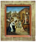 Anbetung des Jesuskindes, Kölner Malerschule aus dem Umkreis des Meisters des Marienlebens, spätes 1