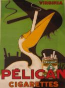 Yray, Charles: Werbeplakat "Pélican Cigarettes" - um 1925