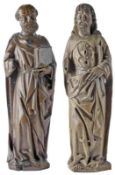 Zwei Apostelfiguren, Oberbayerisch, um 1500