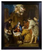 Anbetung des Jesuskindes durch die Hirten, Utrechter Meister des 17. Jahrhunderts