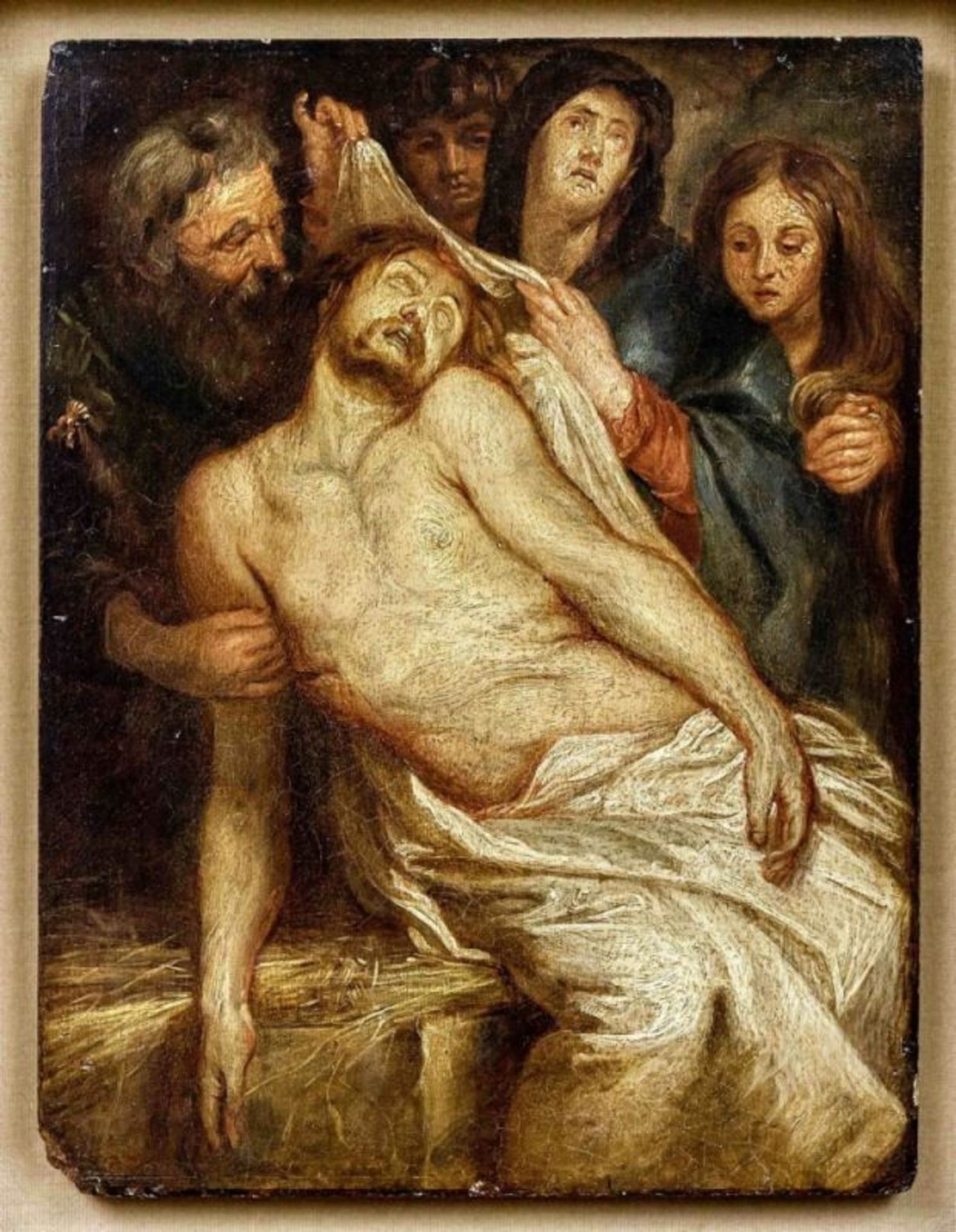 Grablegung Christi, Schule des Anthonis van Dyck - Image 2 of 2