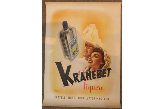 Werbeplakat für den Kräuterlikör "Kranebet", Italien, 1946 - Bild 2 aus 3