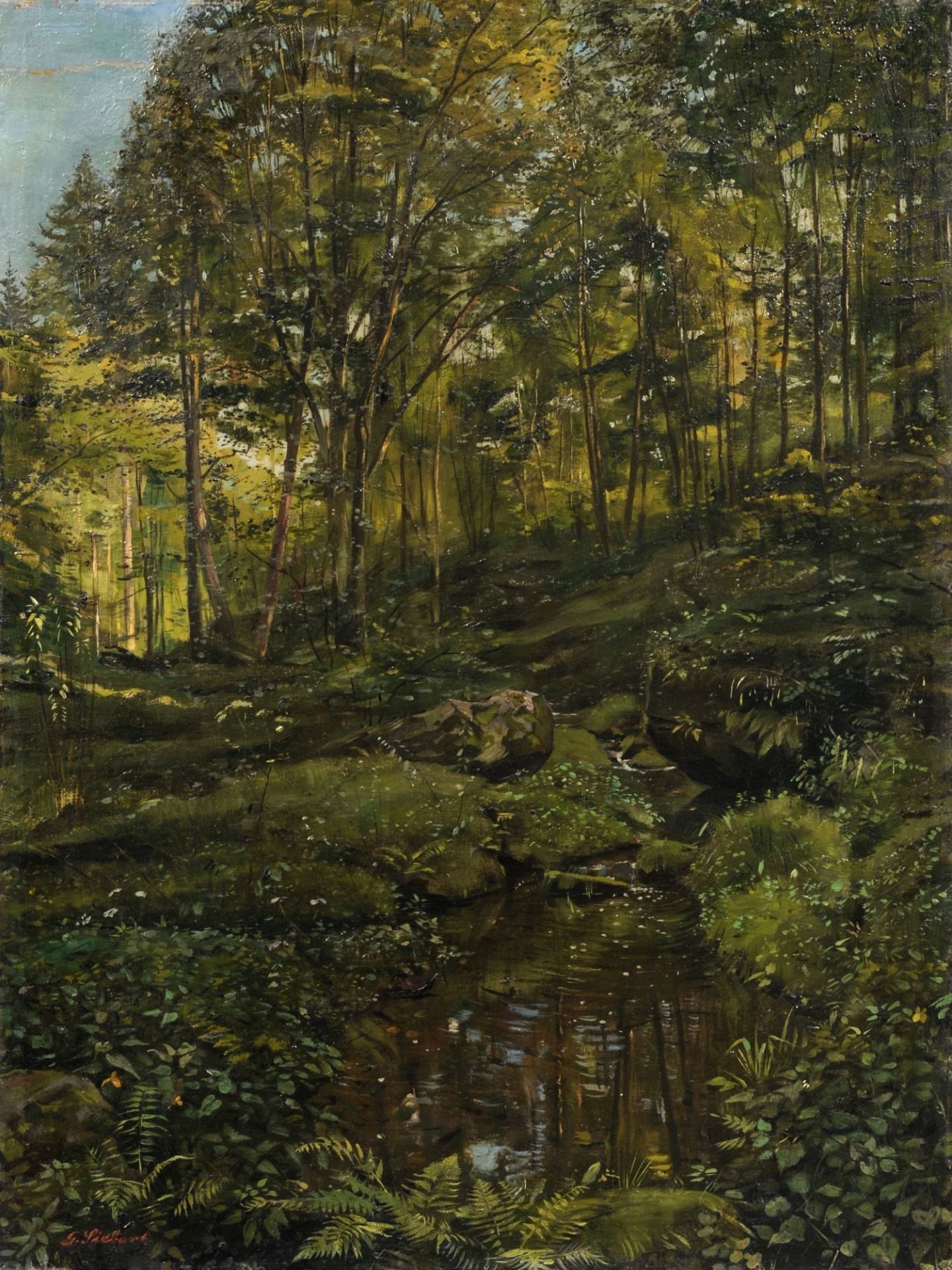 Georg Siebert "Waldbach II". 1958.