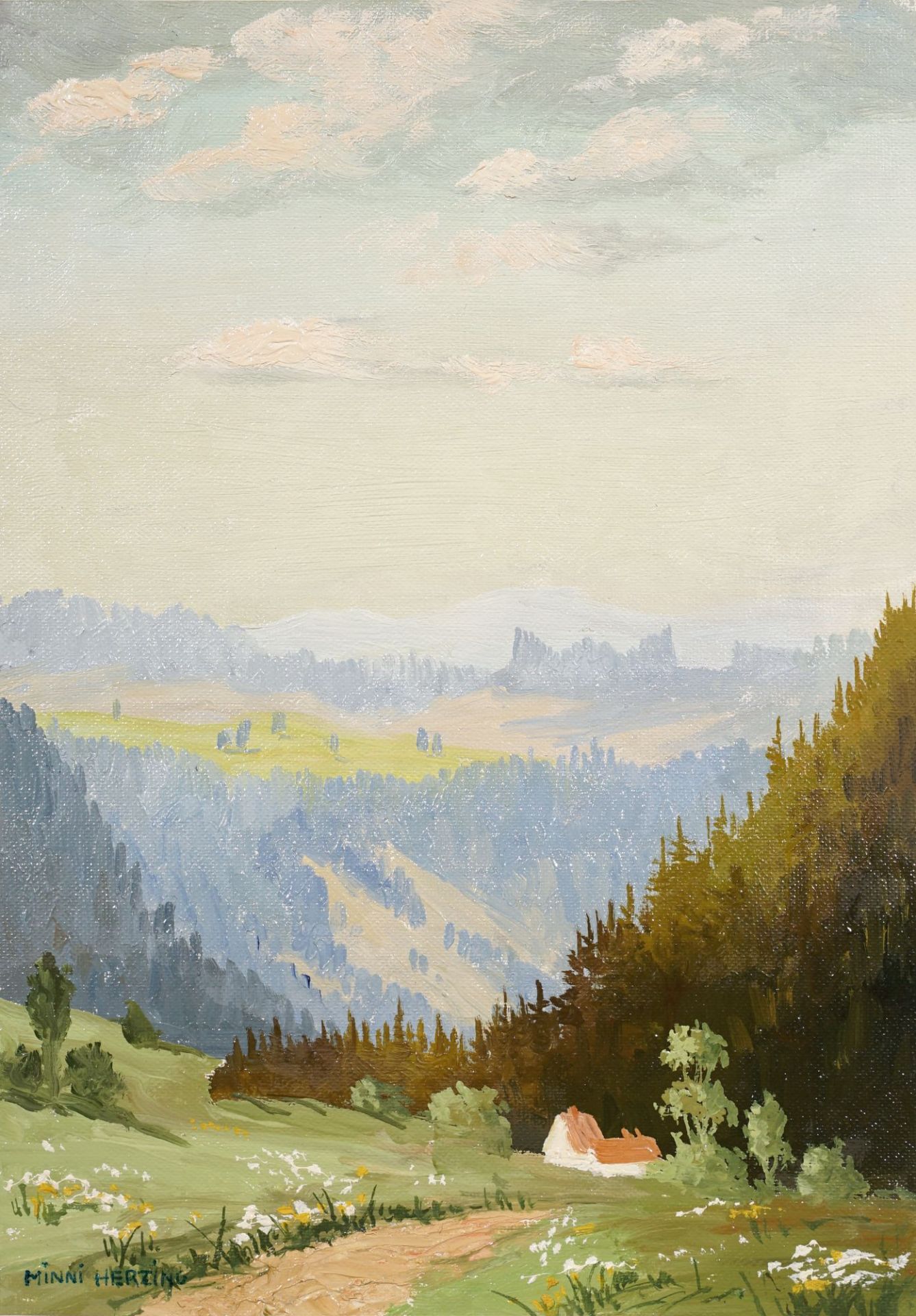 Minni (Hermine) Herzing "Sächsische Schweiz, Blick auf die Kaiserkrone" / "Sächs. Schweiz, der ... - Bild 3 aus 3