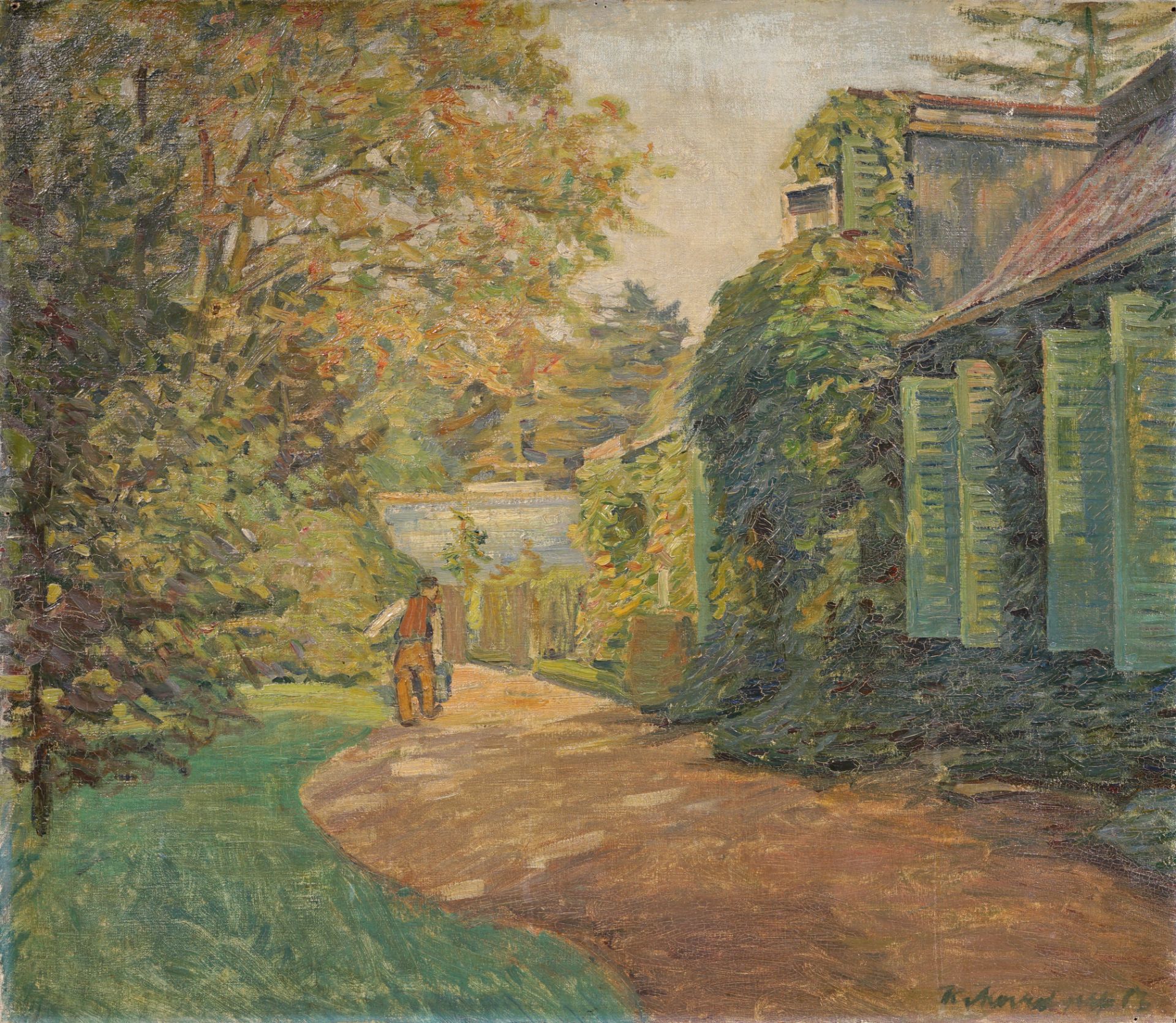 Konrad von Kardorff "Villa in Travemünde". 1893.