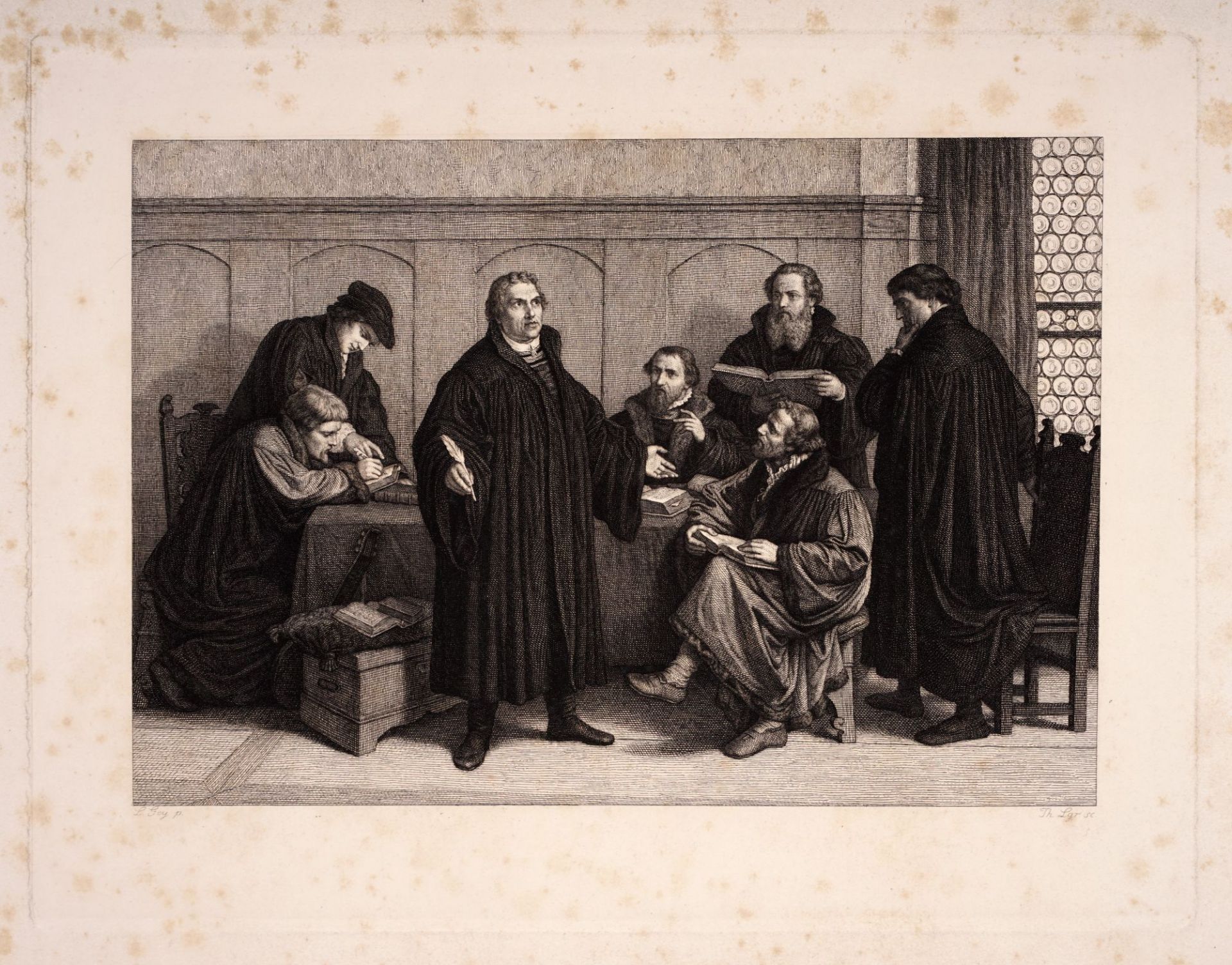 Leonhard Gey, Konvolut von ca. 12 Gewand- und Aktstudien sowie drei historische Darstellungen, ... - Image 14 of 16