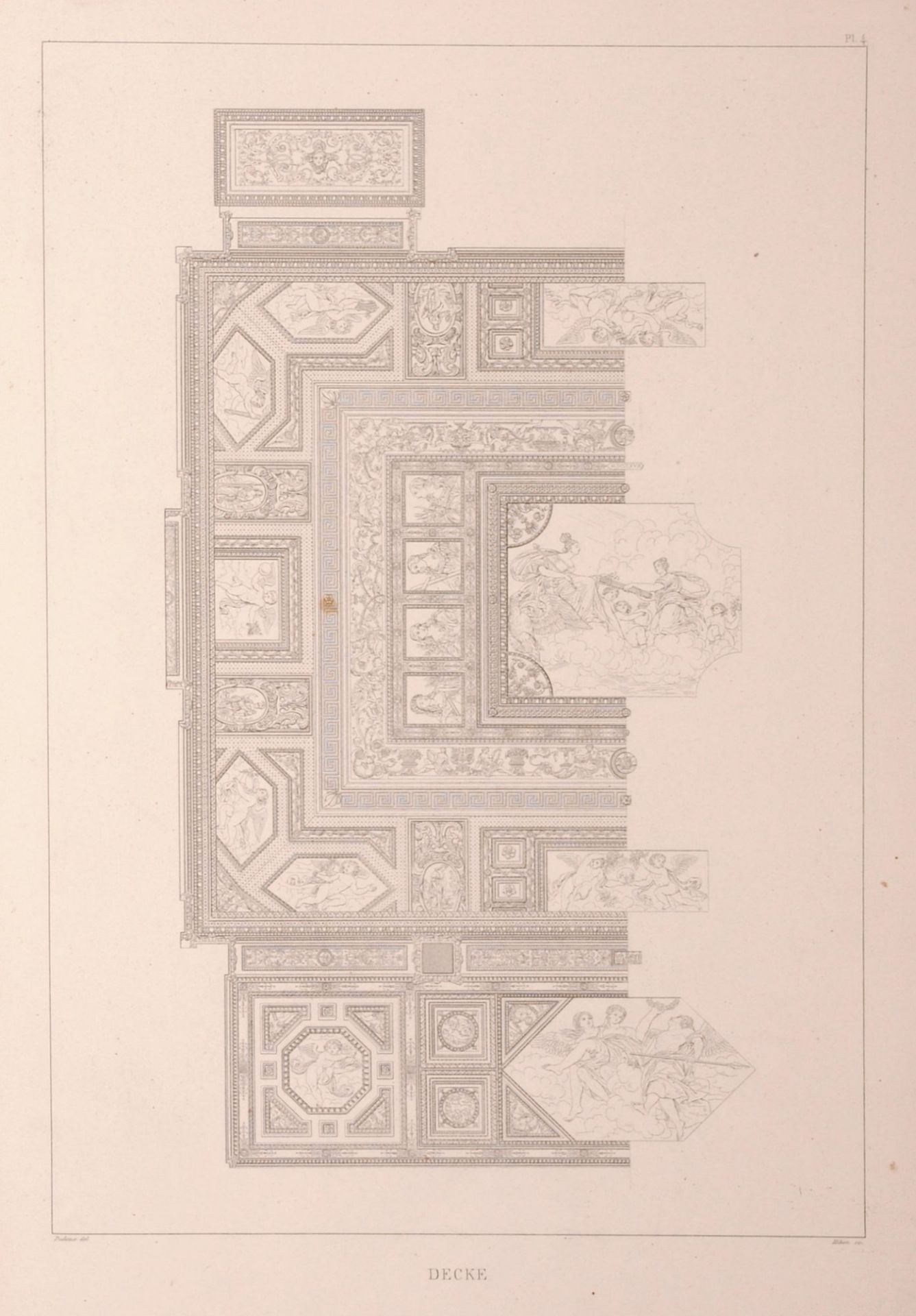Ferdinand Luthmer  / Dedaux "Zimmer der Maria von Medici im Palast Luxemburg in Paris". 1877. - Bild 6 aus 12