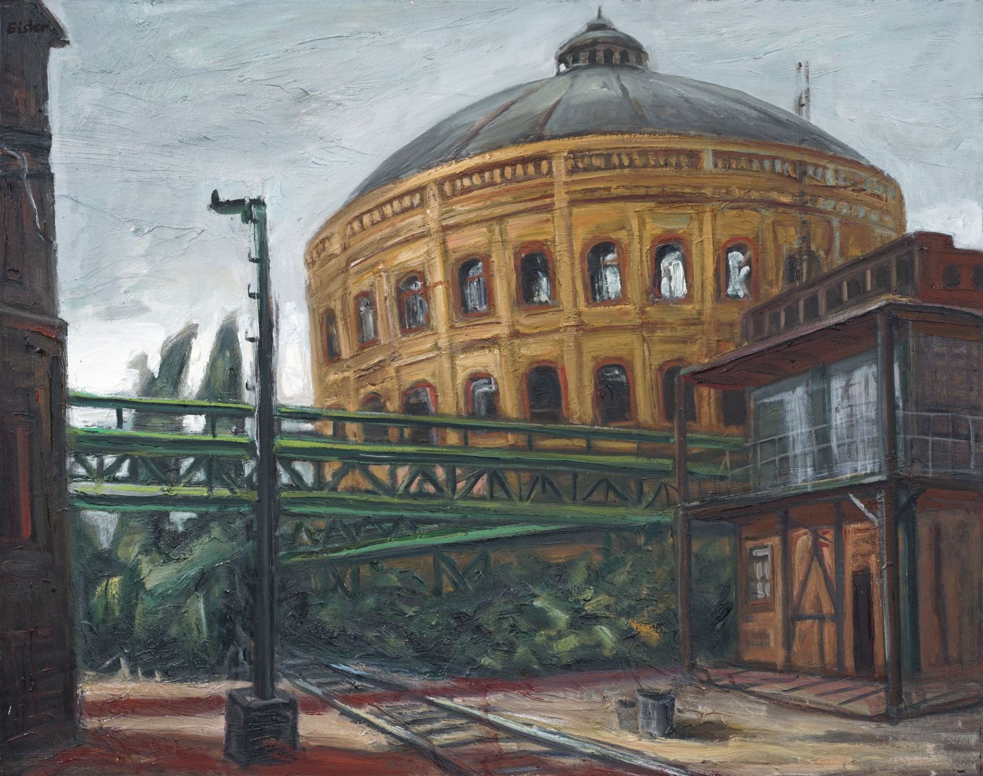 Walter Eisler "Leipzig – Gasometer am Schlachthof". 1999.