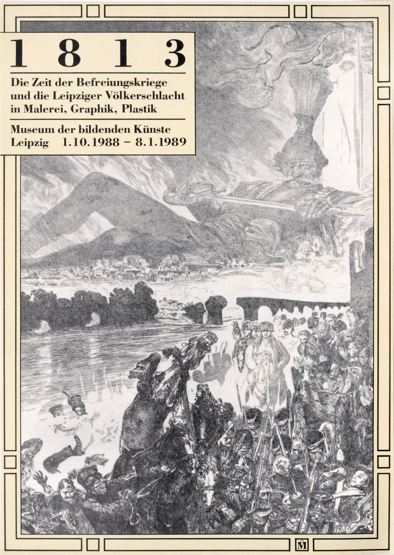 Max Klinger "Krieg" / Ausstellungsplakat Museum der bildenden Künste Leipzig. 1898. - Bild 2 aus 2