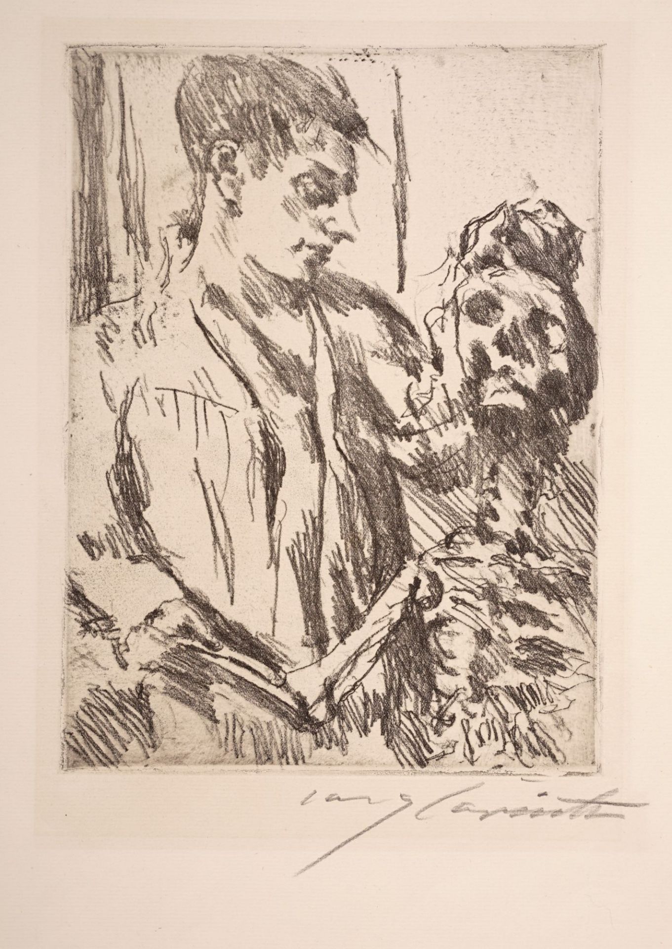 Lovis Corinth "Tod und Jüngling". 1920/1921.