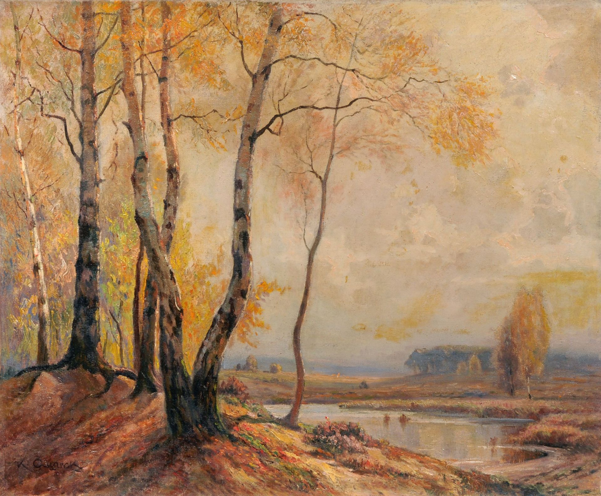 Karl Quarck "Morgen in der Heide". Um 1925.