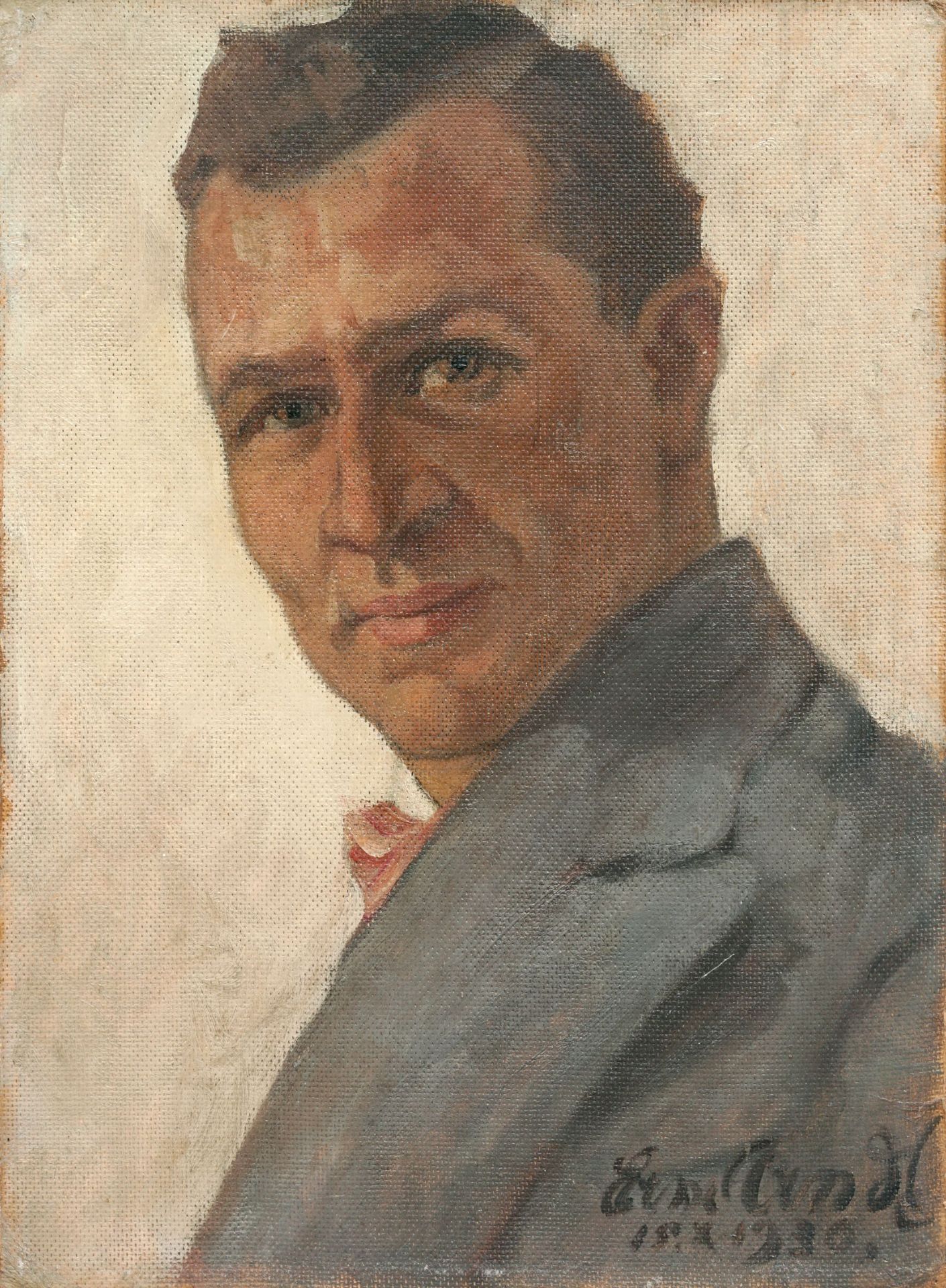 Ewald Arndt (zugeschr.), Bildnis eines jungen Mannes. 1930.