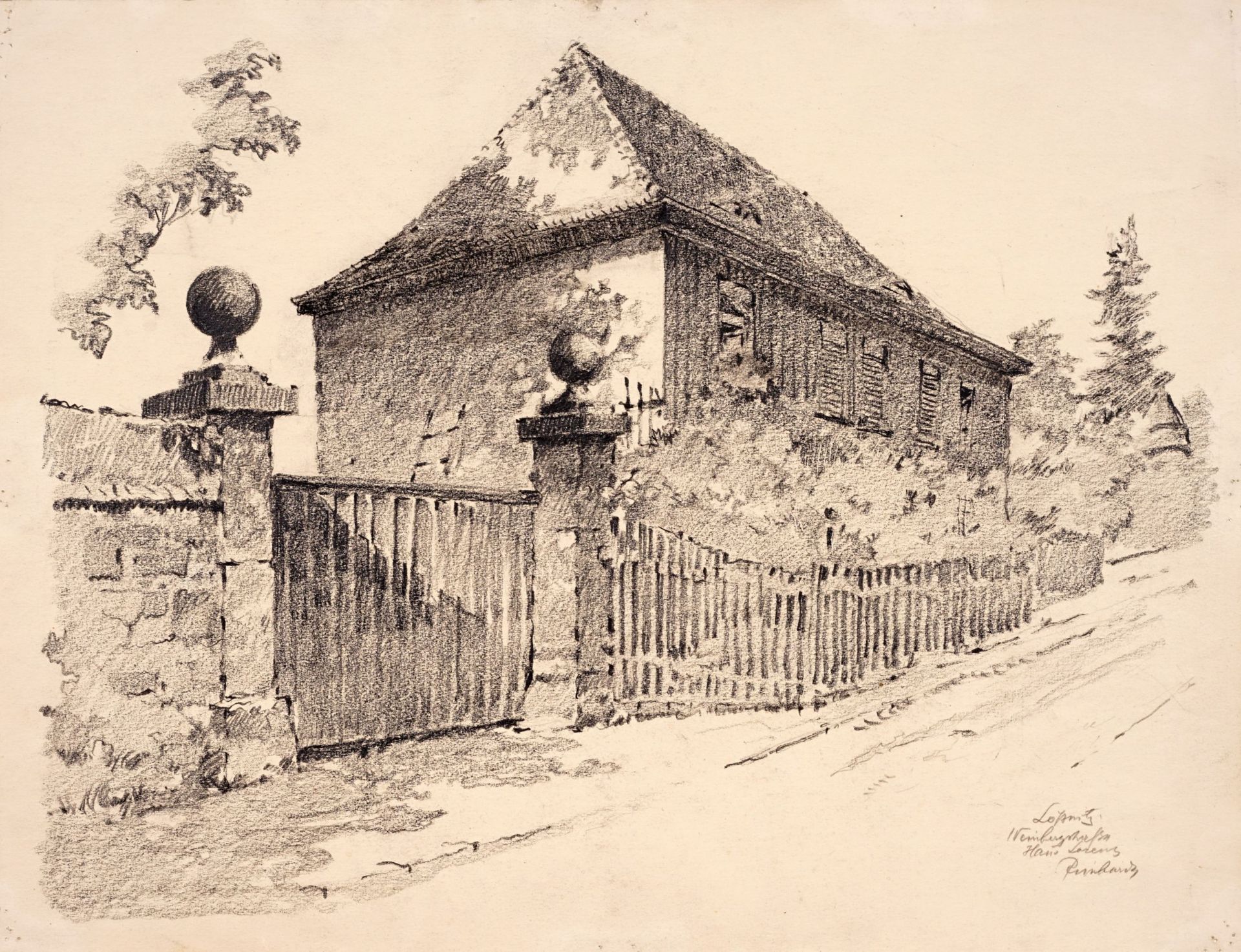 Otto Reinhardt "Benno-Schlößchen" / "Kirche Radebeul Zitzschewig" (Johanneskapelle) / "Lößnitz ... - Image 3 of 3