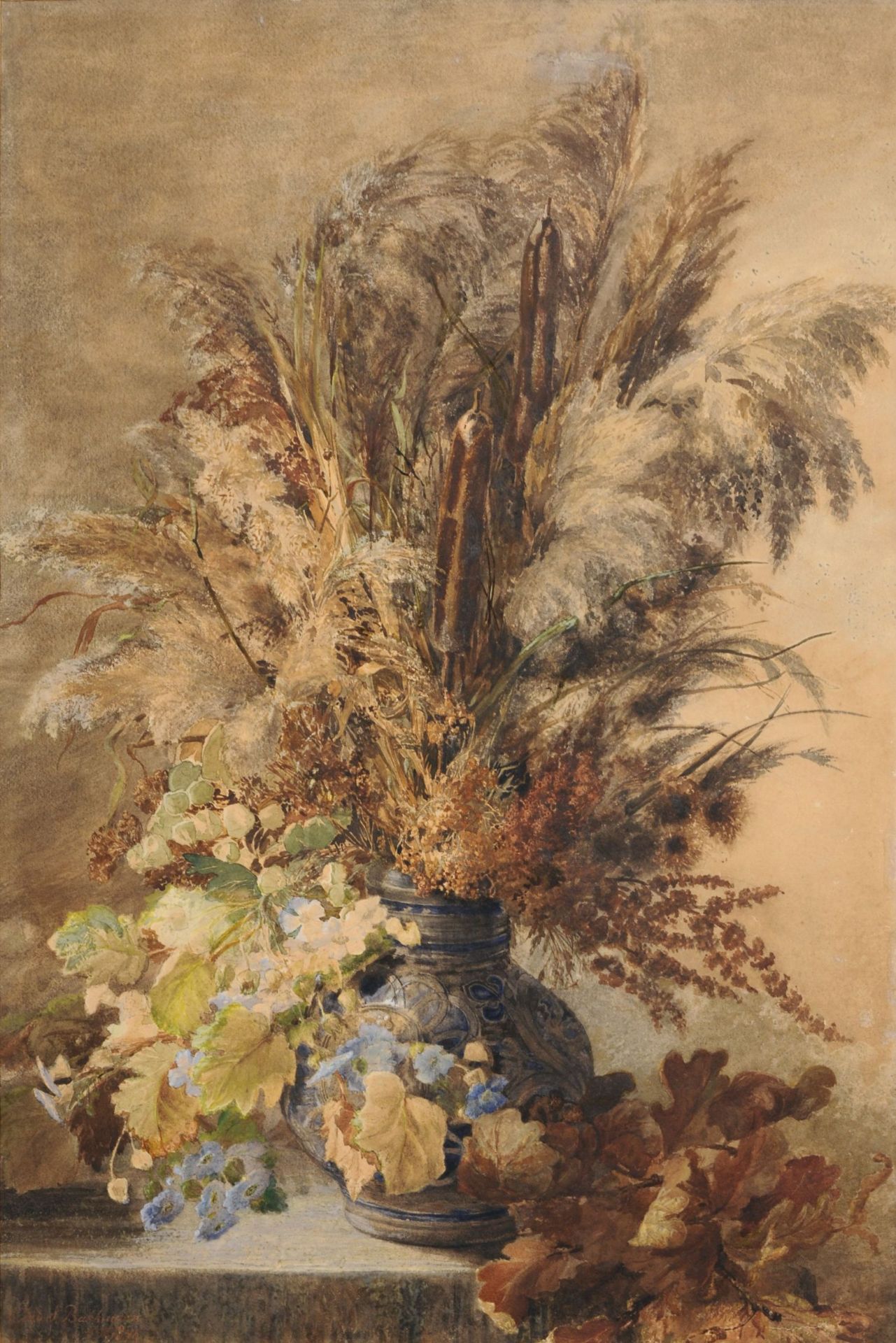 Gerardina Jacoba van de Sande Bakhuyzen, Stillleben mit Herbststrauß. 1874.