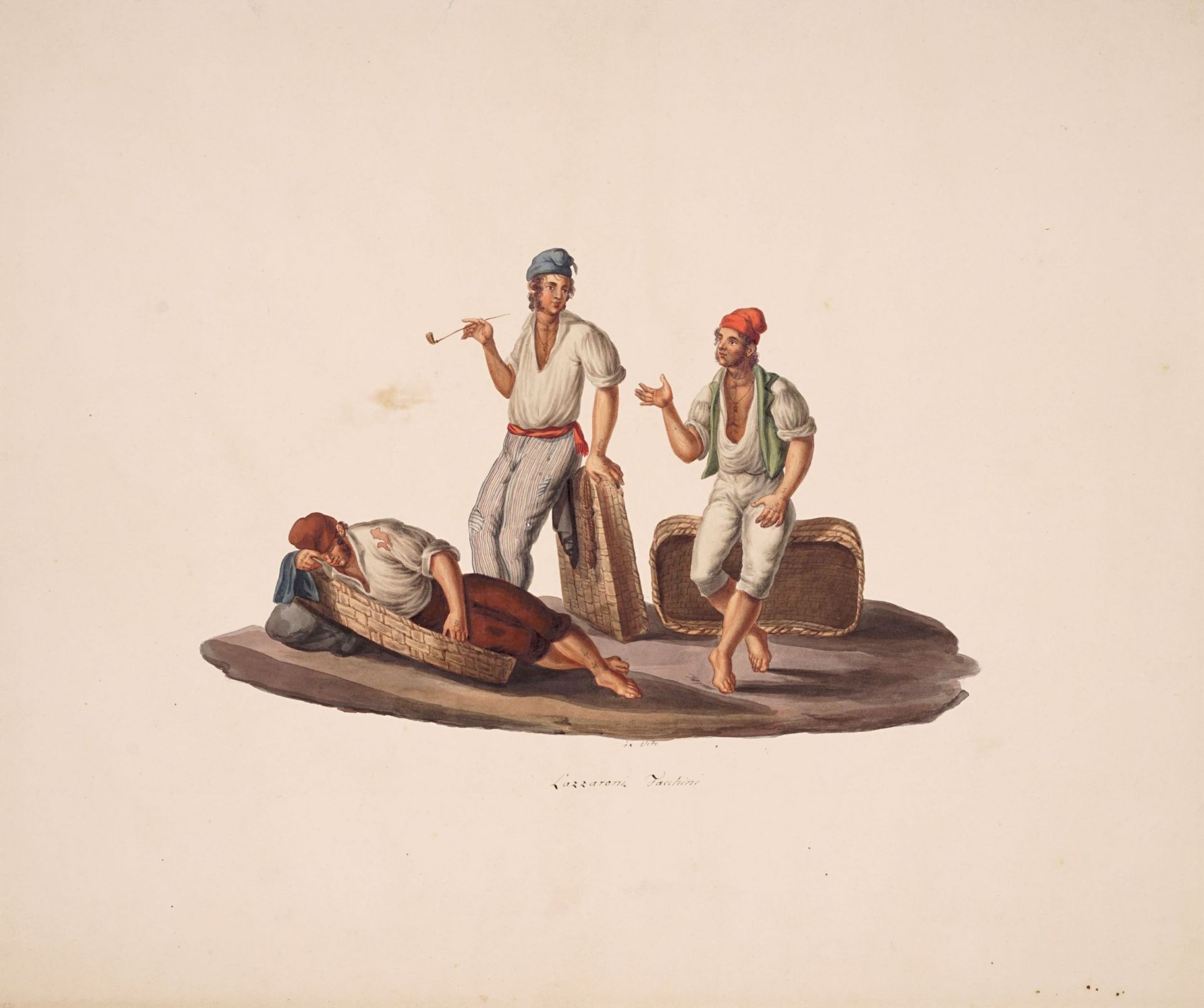 Michela de Vito, 13 folklorisitsche Szenen aus Italien. Wohl um 1830. - Bild 9 aus 15