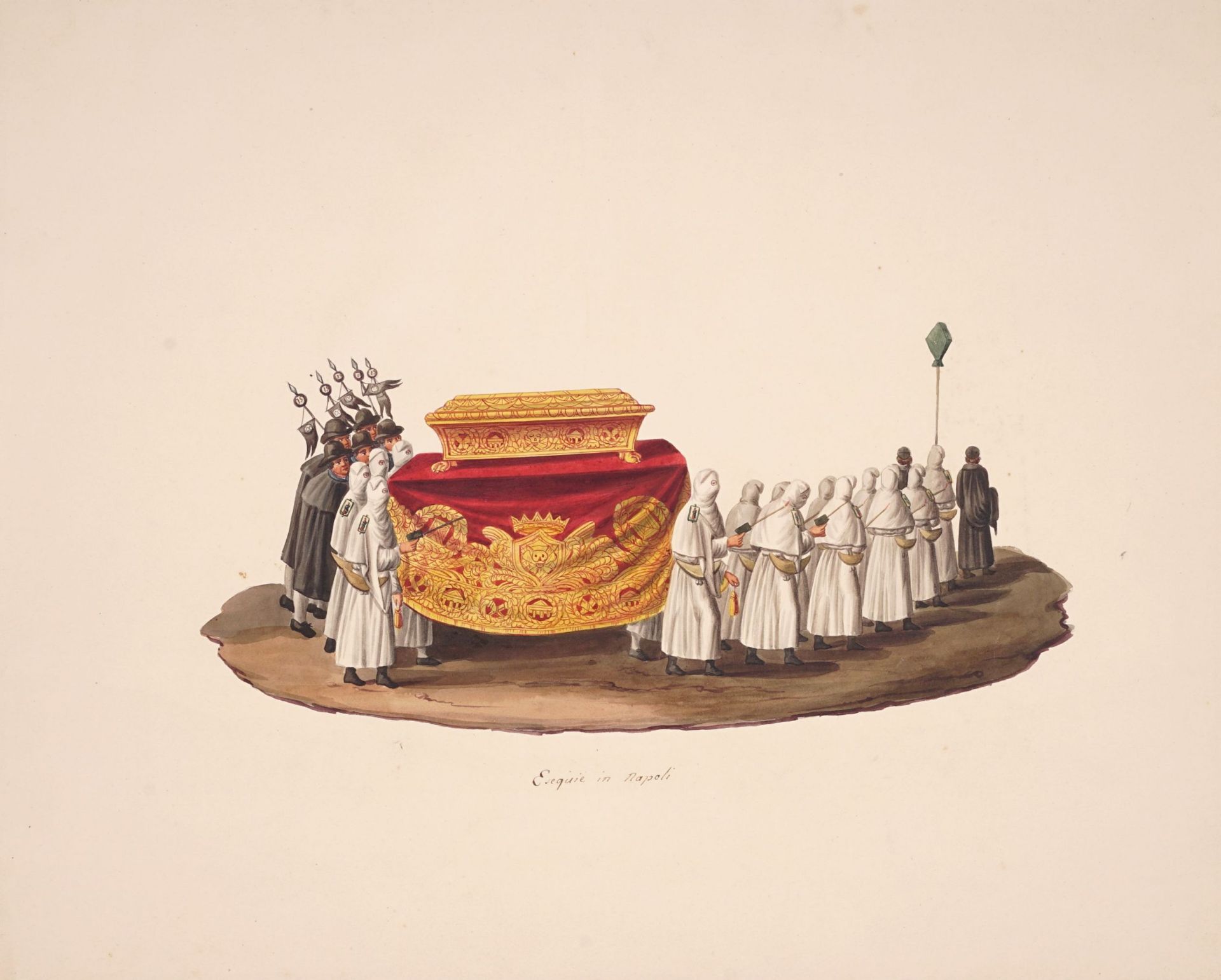 Michela de Vito, 13 folklorisitsche Szenen aus Italien. Wohl um 1830. - Bild 12 aus 15