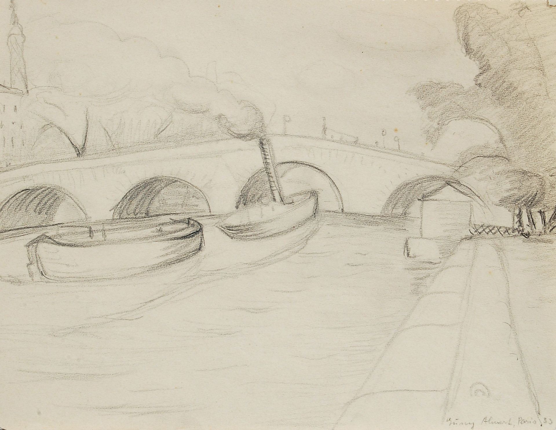 Gussy Hippold-Ahnert, 11 Pariser Zeichnungen. 1933. - Image 6 of 10