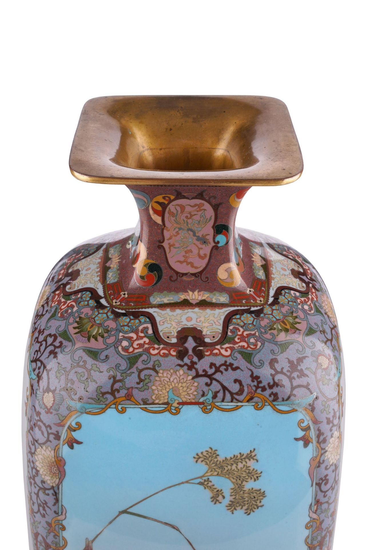 Exzellente große Vase. Shippô-chô / Nagoya, Japan. Meiji-Periode, 1890/1900. - Bild 11 aus 26