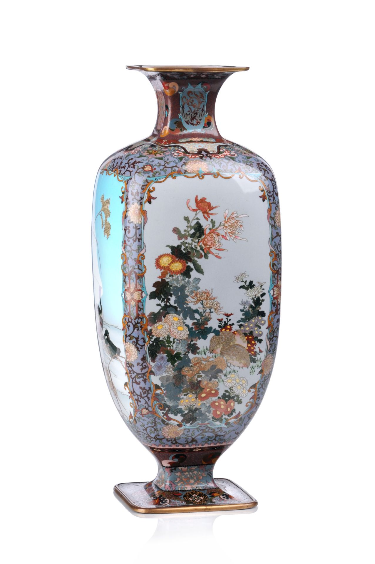 Exzellente große Vase. Shippô-chô / Nagoya, Japan. Meiji-Periode, 1890/1900. - Bild 5 aus 26