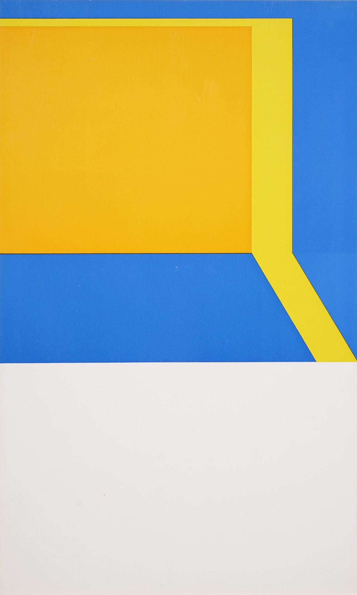 Thomas Lenk, Ohne Titel (Silber-Grün) / Georg Karl Pfahler, Ohne Titel (Gelb-Blau). 1970. - Bild 2 aus 2