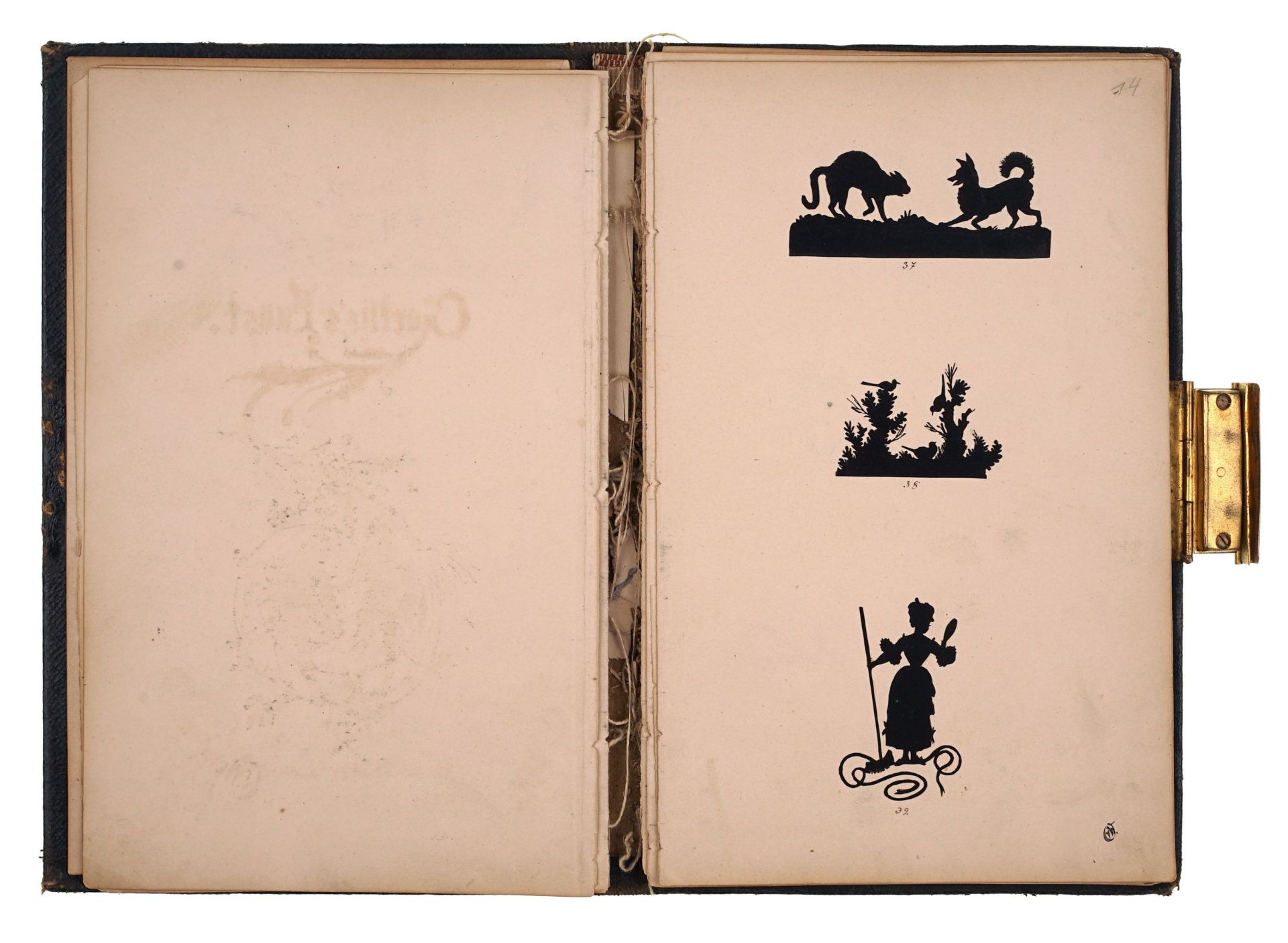 Otto von Wenden, Seltenes Scherenschnitt-Album. Um 1879. - Bild 7 aus 22