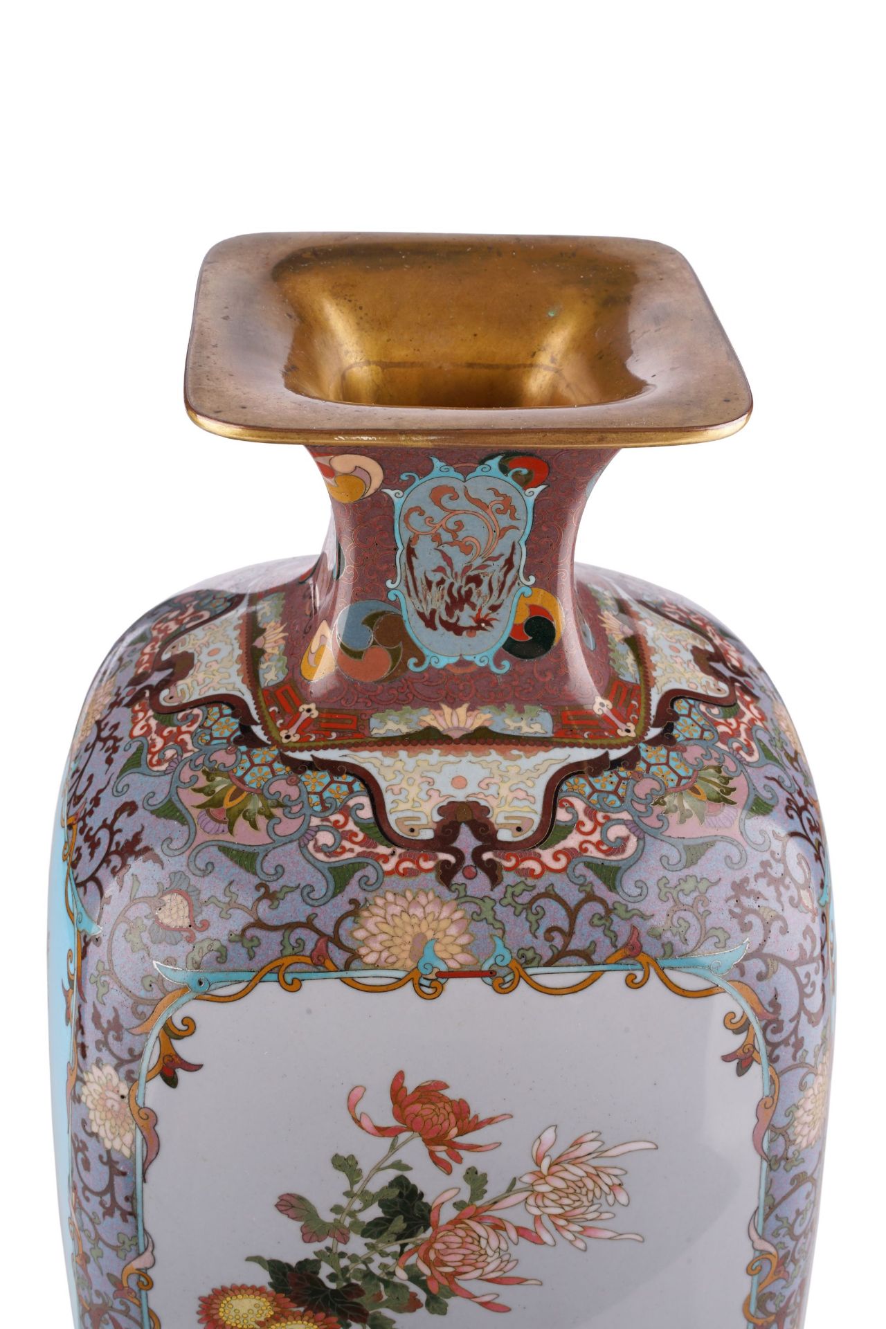 Exzellente große Vase. Shippô-chô / Nagoya, Japan. Meiji-Periode, 1890/1900. - Bild 12 aus 26