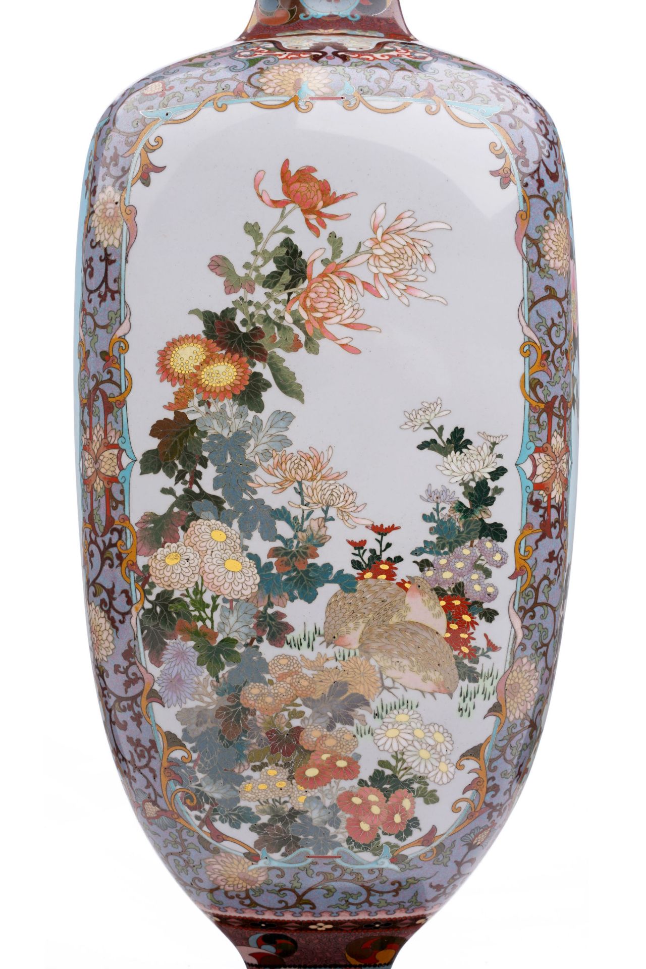 Exzellente große Vase. Shippô-chô / Nagoya, Japan. Meiji-Periode, 1890/1900. - Image 20 of 26