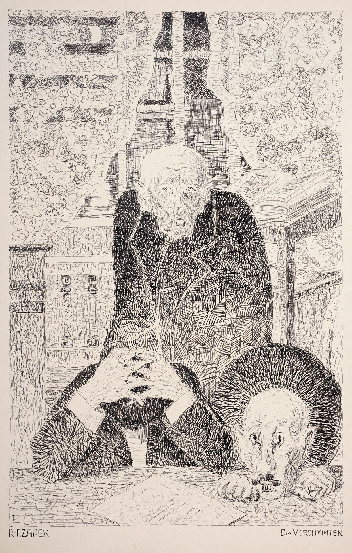 Rudolf Czapek, Die Verdammten. Um 1910.