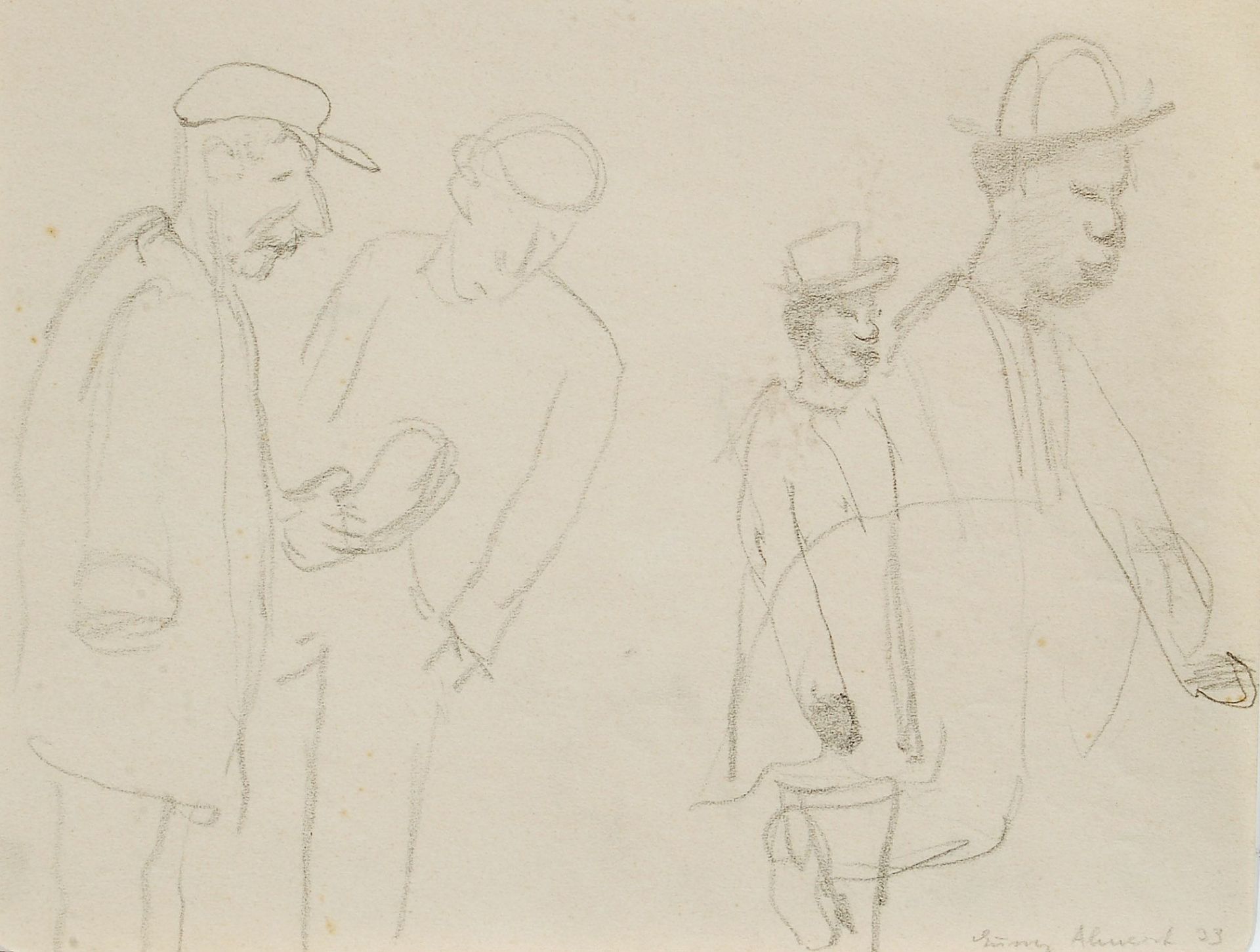 Gussy Hippold-Ahnert, 11 Pariser Zeichnungen. 1933.