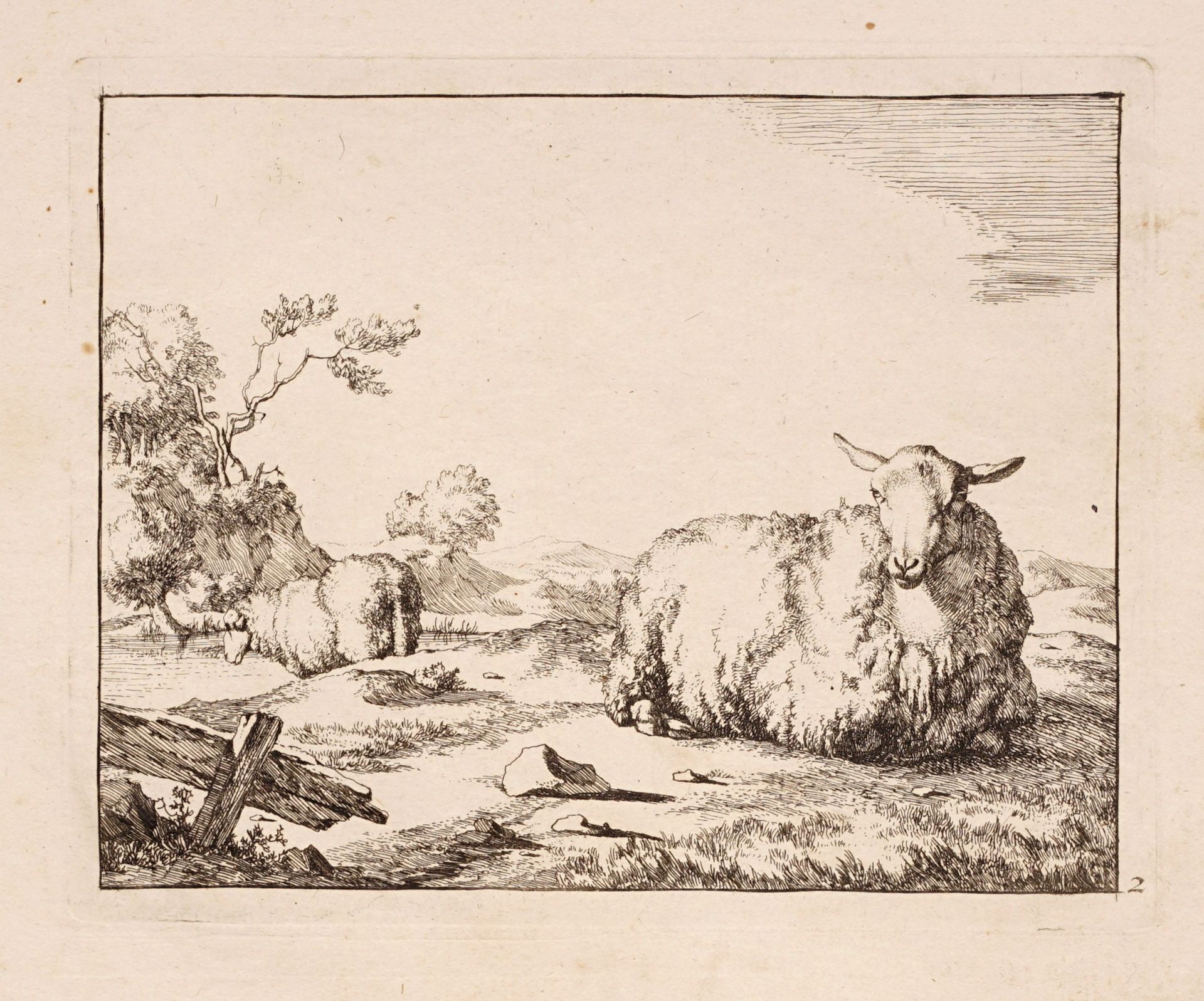 Johann Adam Klein / Johann Elias Ridinger / Marcus de Bye, Acht Tierdarstellungen. 18./19. Jh. - Image 6 of 8