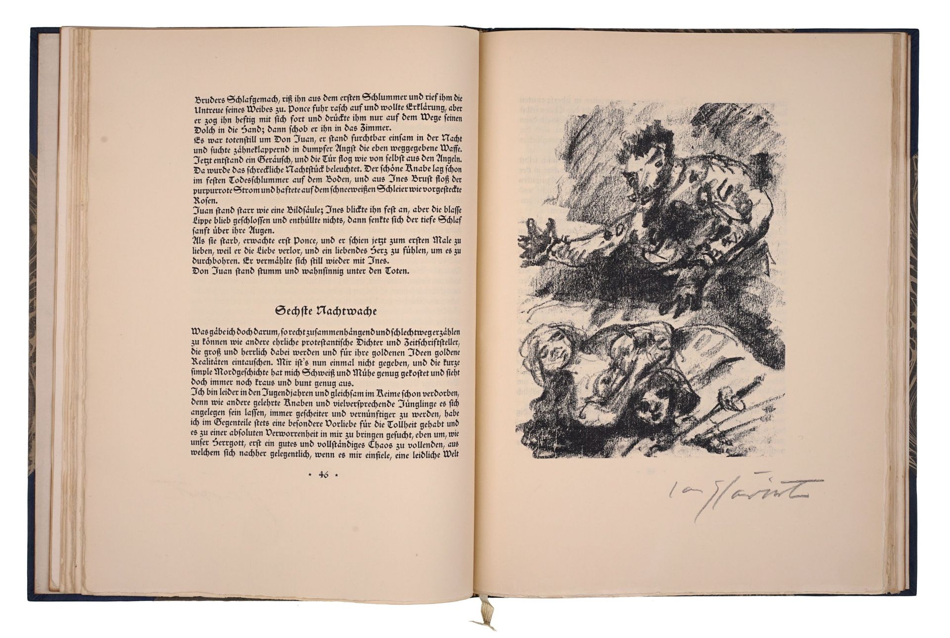 Lovis Corinth "Die Nachtwachen des Bonaventura". 1925. - Image 9 of 16