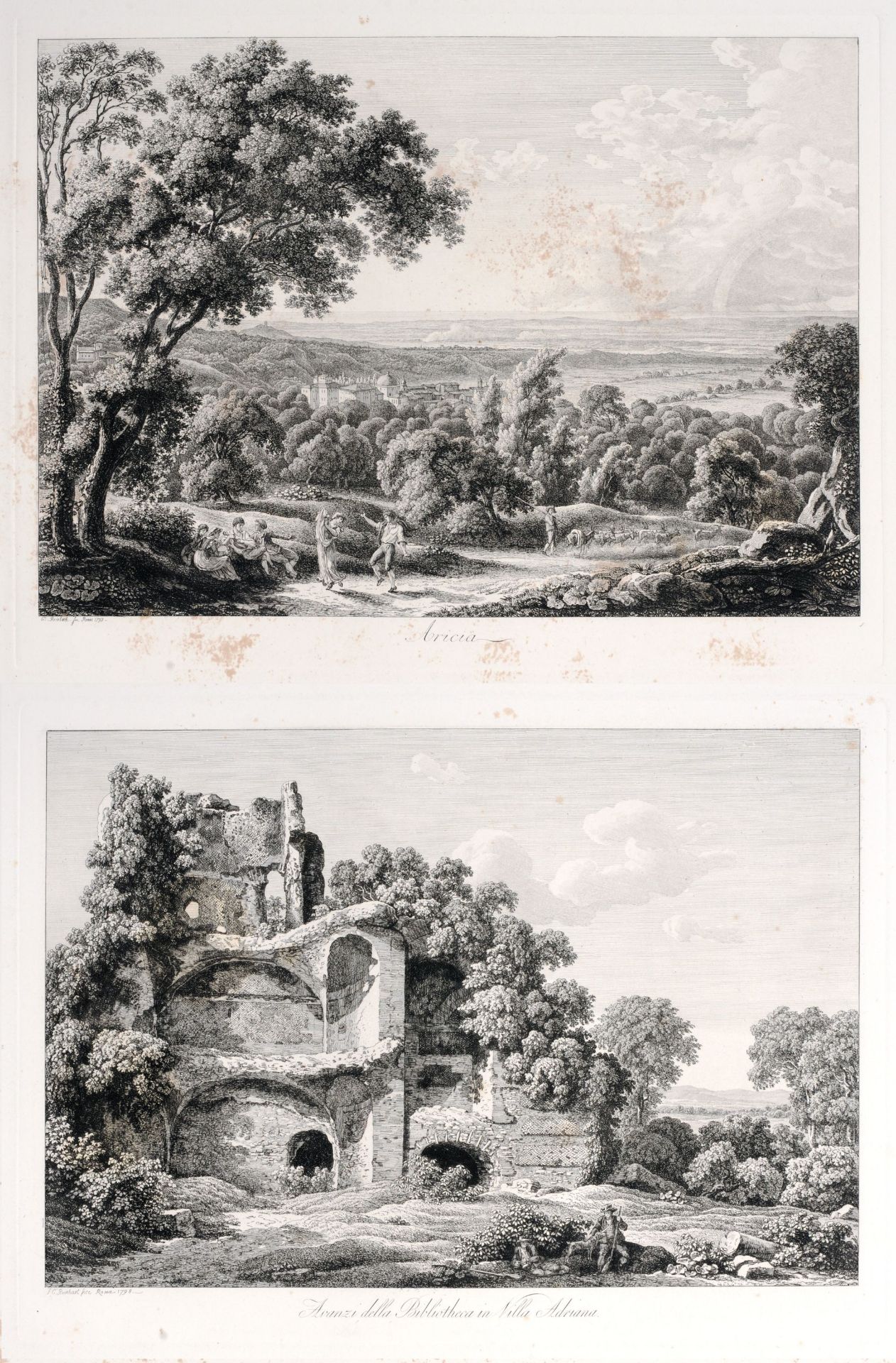 Johann Christian Reinhart, Albert Christoph Dies und Jacob Mechau "Collection de Vues pittoresq... - Image 12 of 24