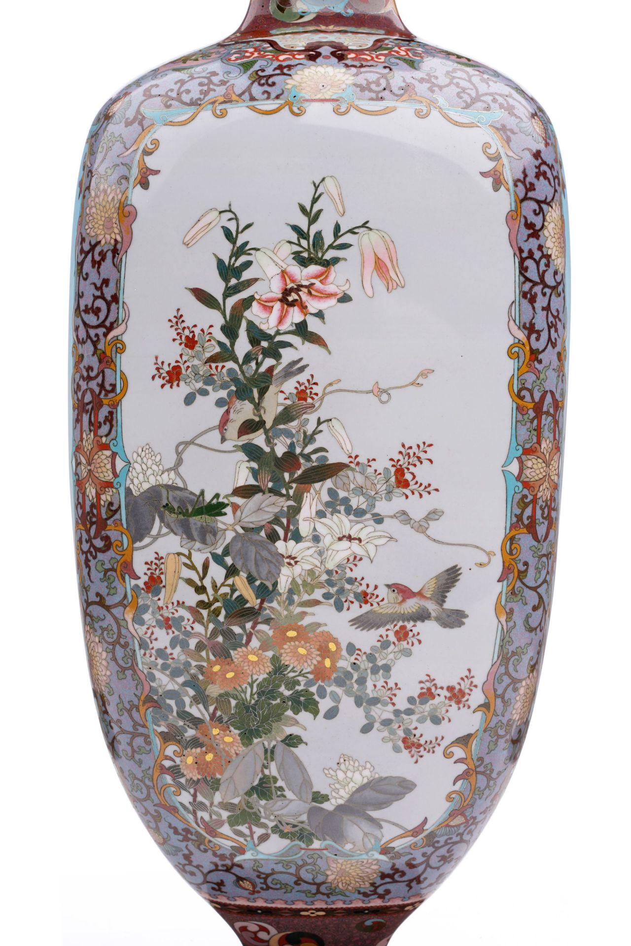 Exzellente große Vase. Shippô-chô / Nagoya, Japan. Meiji-Periode, 1890/1900. - Image 22 of 26