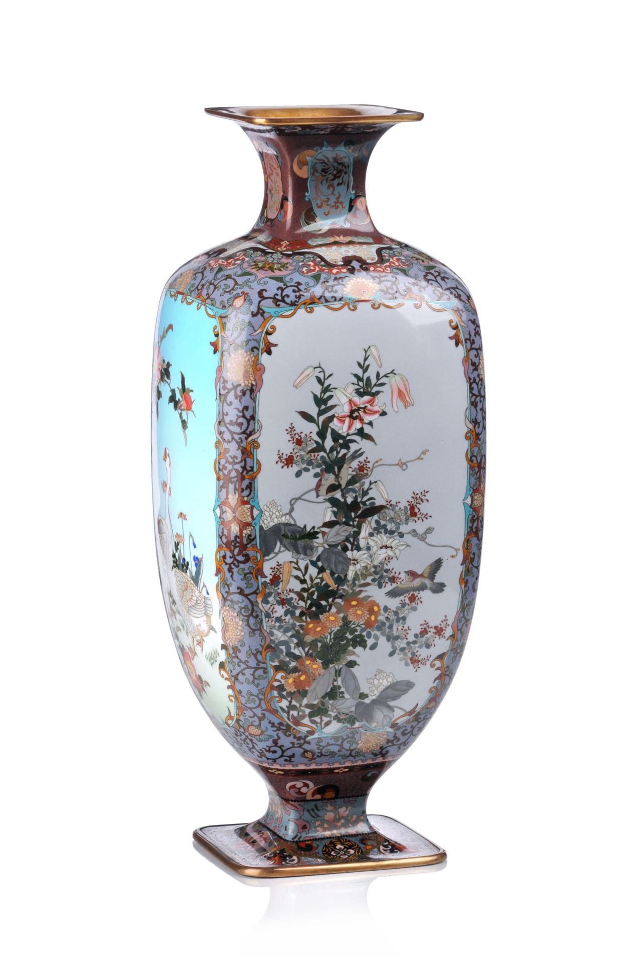Exzellente große Vase. Shippô-chô / Nagoya, Japan. Meiji-Periode, 1890/1900. - Bild 3 aus 26