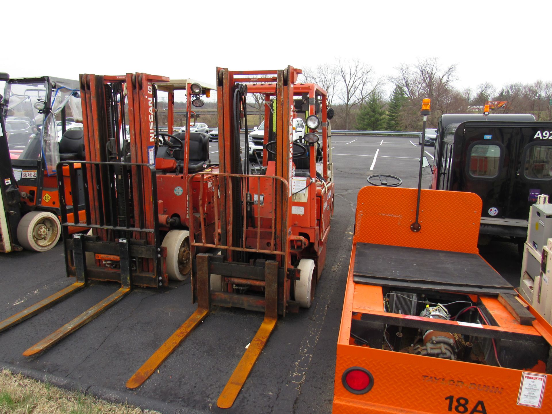 Nissan Forklift, Model #CUBO1L15E, Chassis No. #CUB01-001226, Truck Weight W/ Battery = 6219 Lb - Image 8 of 9