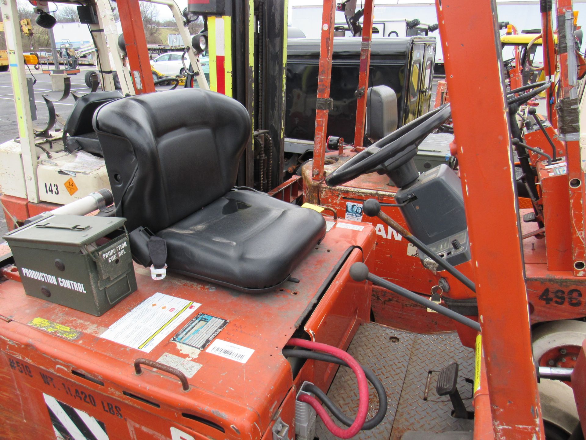 Nissan Forklift, Model #CDGMO, Type = EE, Max Lift Height = 187 Inches - Image 5 of 8