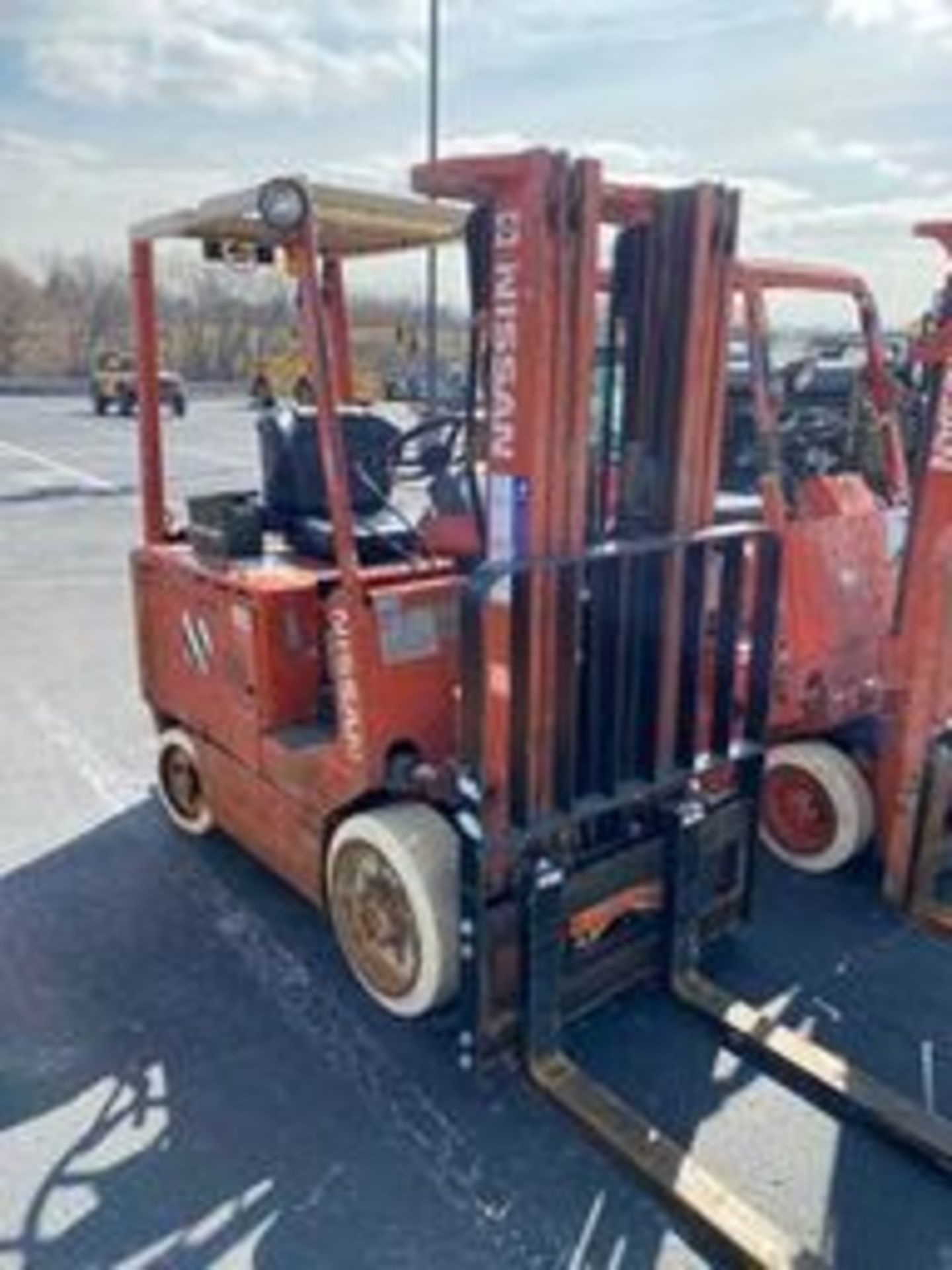 Nissan Forklift, Model #CDGMO, Type = EE, Max Lift Height = 187 Inches - Image 2 of 8