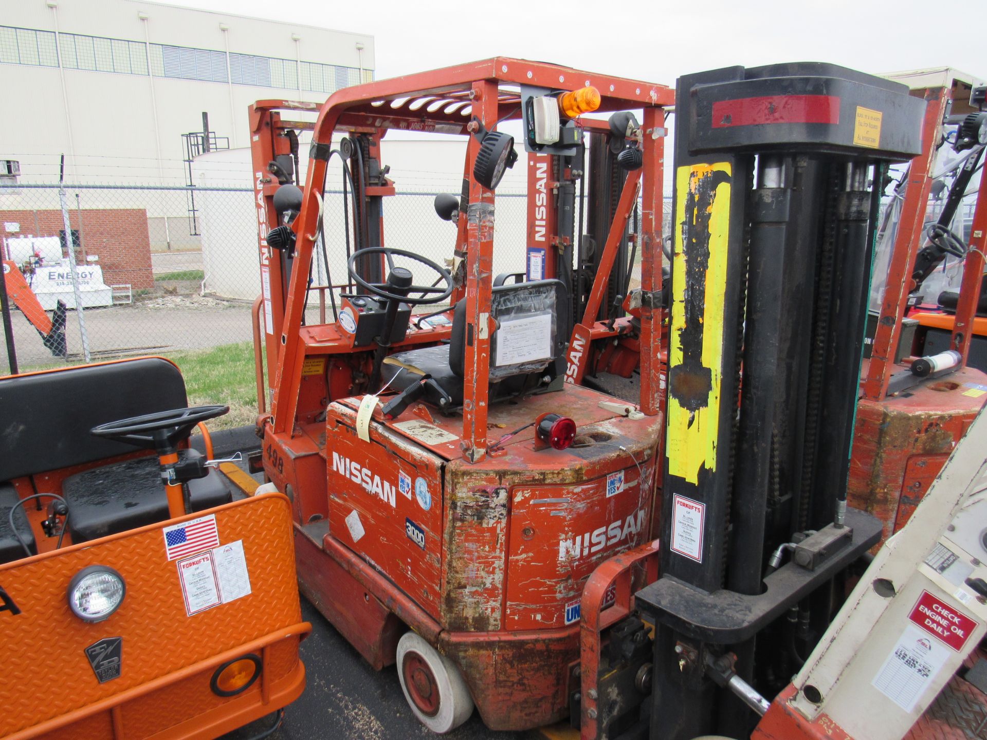 Nissan Forklift, Model #CUBO1L15E, Chassis No. #CUB01-001226, Truck Weight W/ Battery = 6219 Lb - Image 9 of 9