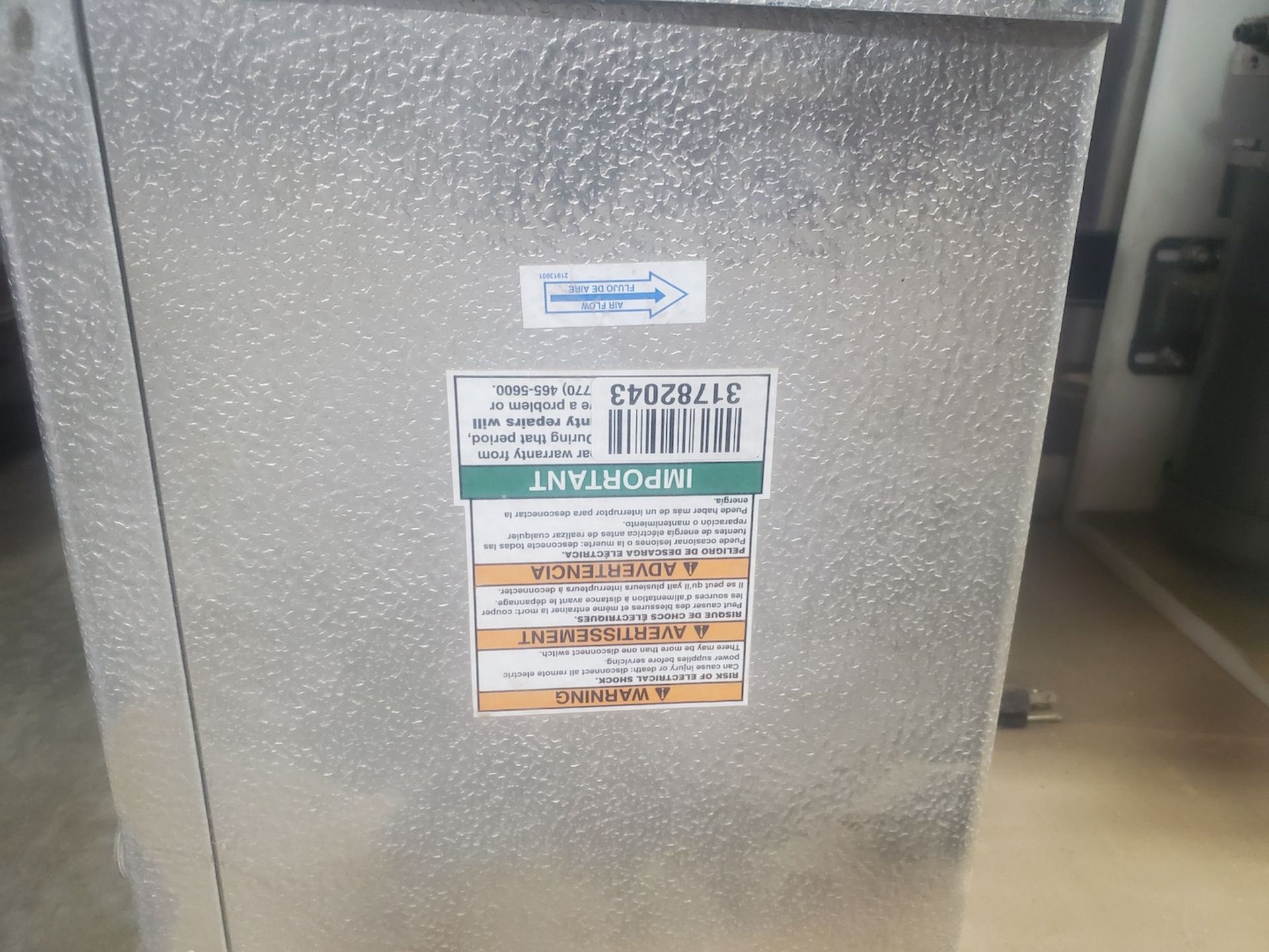 Cooling Fan for Walk in Freezer, Rigging/ Loading Fee: $50 - Image 2 of 3
