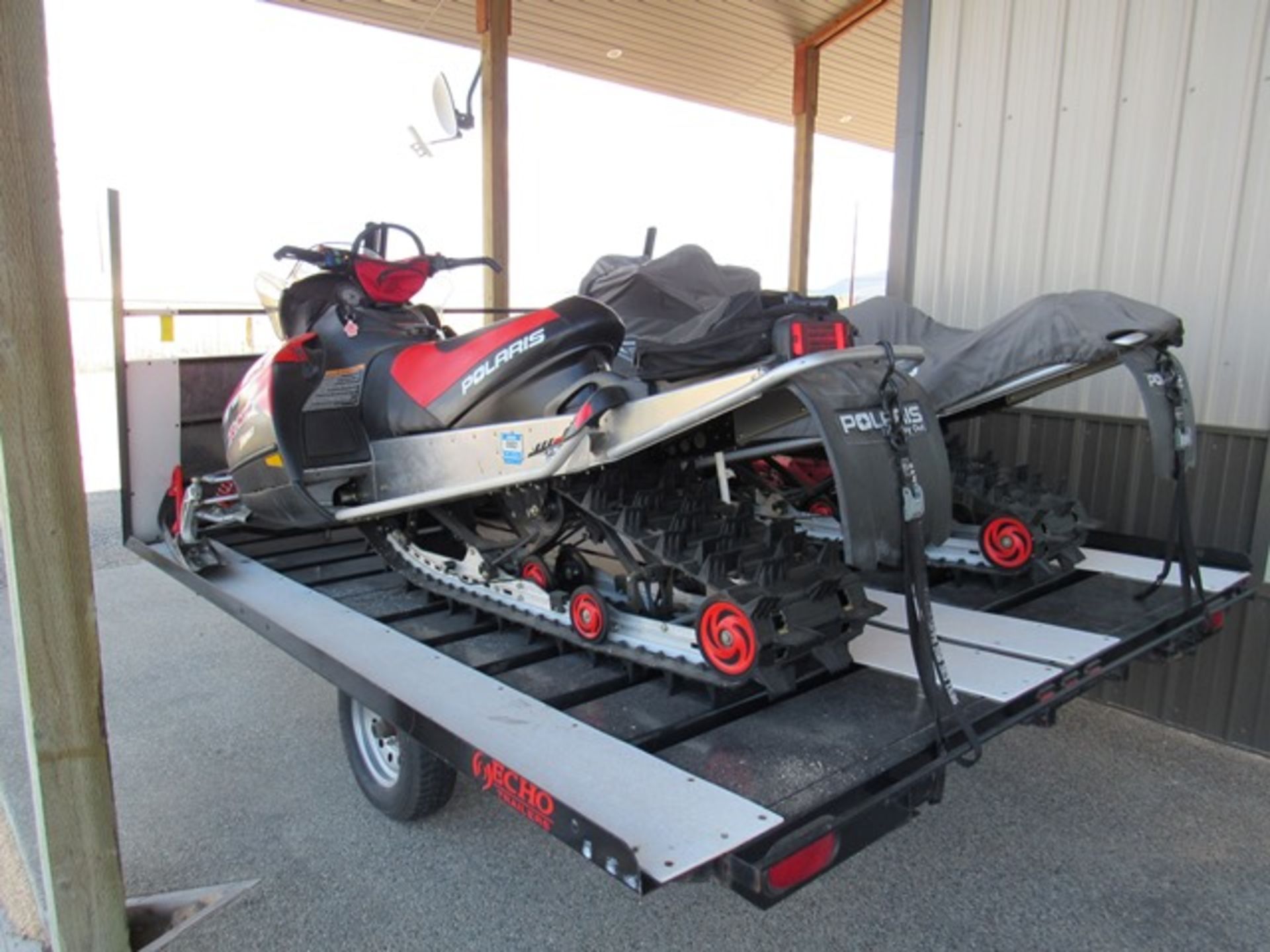 (2) 2006 Polaris Long Track Snowmobiles (Used Only Once) RMK Liberty 700's (Includes Echo Trailer,