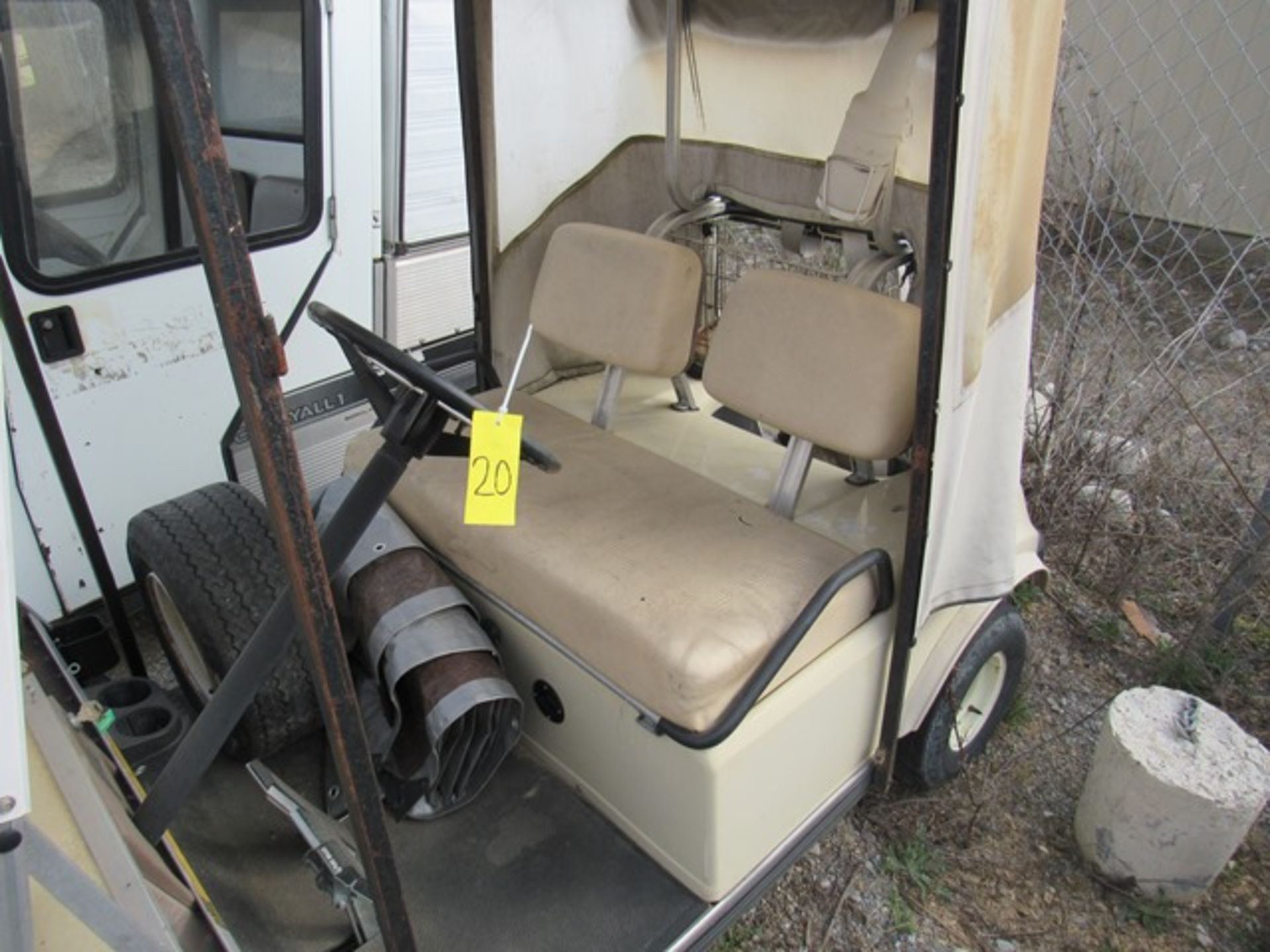 Golf Cart W/ Soft Cover Shell - Image 3 of 4