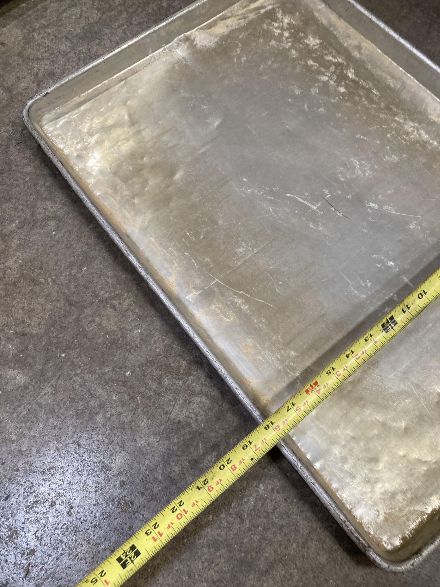 (LOT of approx 250) solid sheet baking pan, 26 in x 18.5 in ***RIGGING FEE of $75 - Image 2 of 2