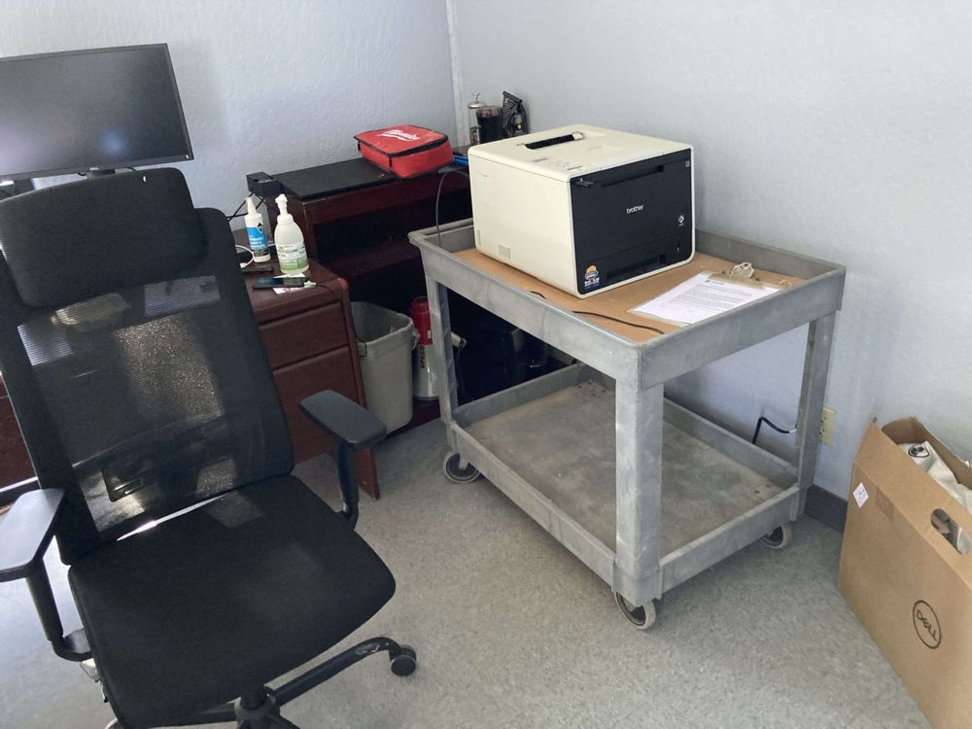 LOT of office, desk , book shelf and office chair. ***RIGGING FEE of $150 - Image 2 of 4