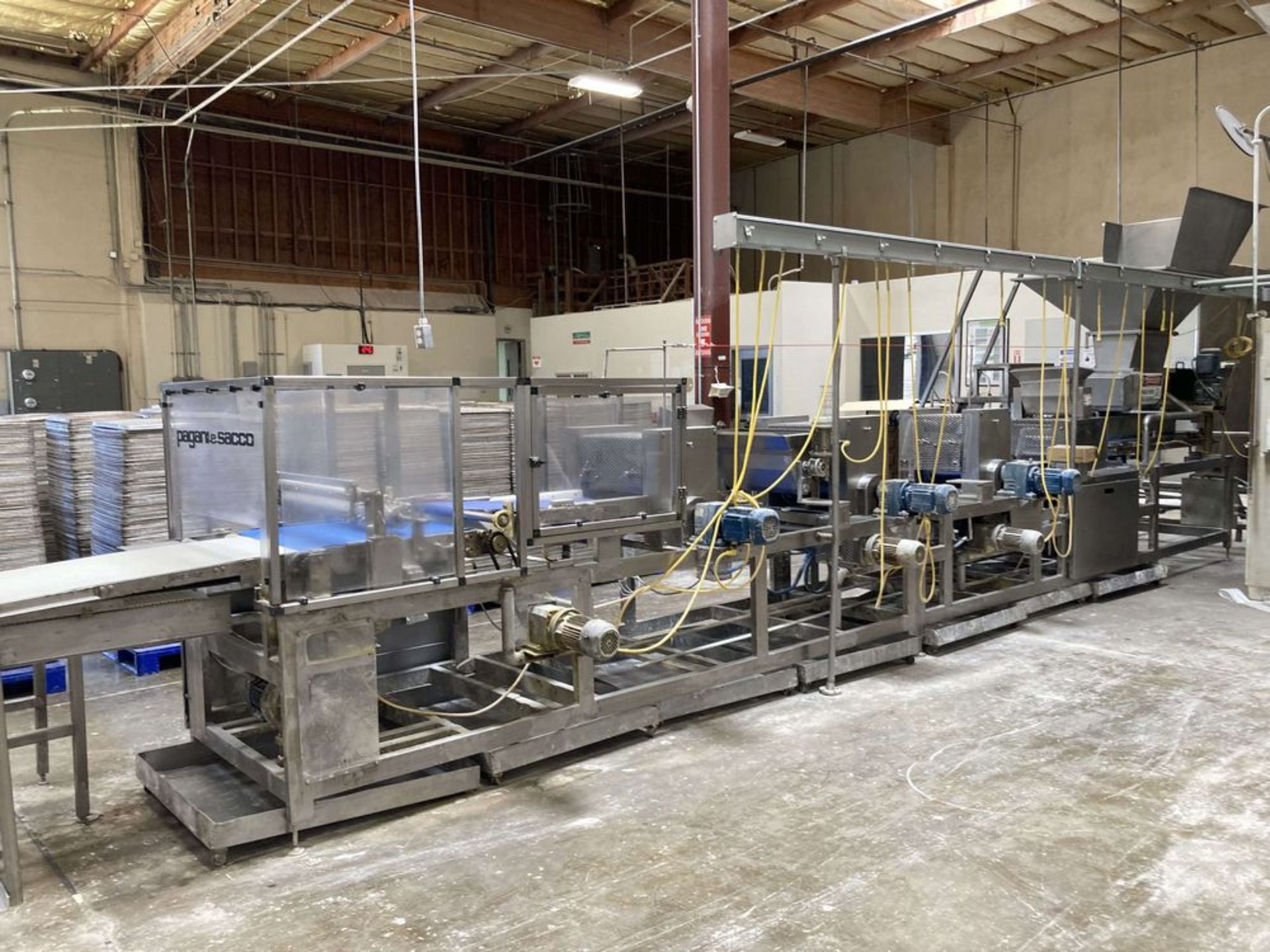 Pagani-Sacco Focaccia Bread make up line, with discharge conveyor, 240 vac. ***RIGGING FEE of $3000 - Image 6 of 9