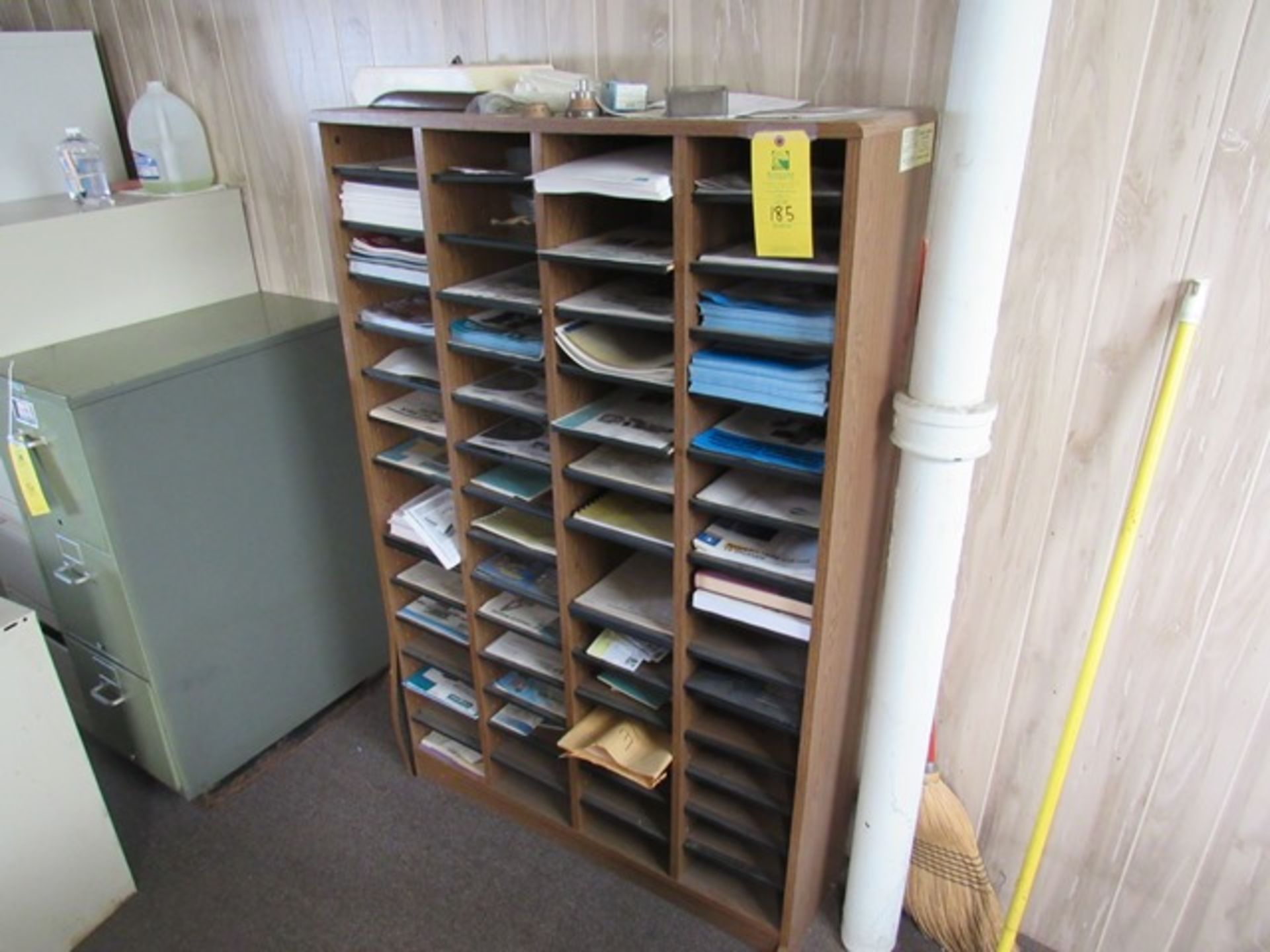 Wood Storage Cabinet, Approx. 40in. L x 60in. T, Rigging Fee: $50 - Image 3 of 3