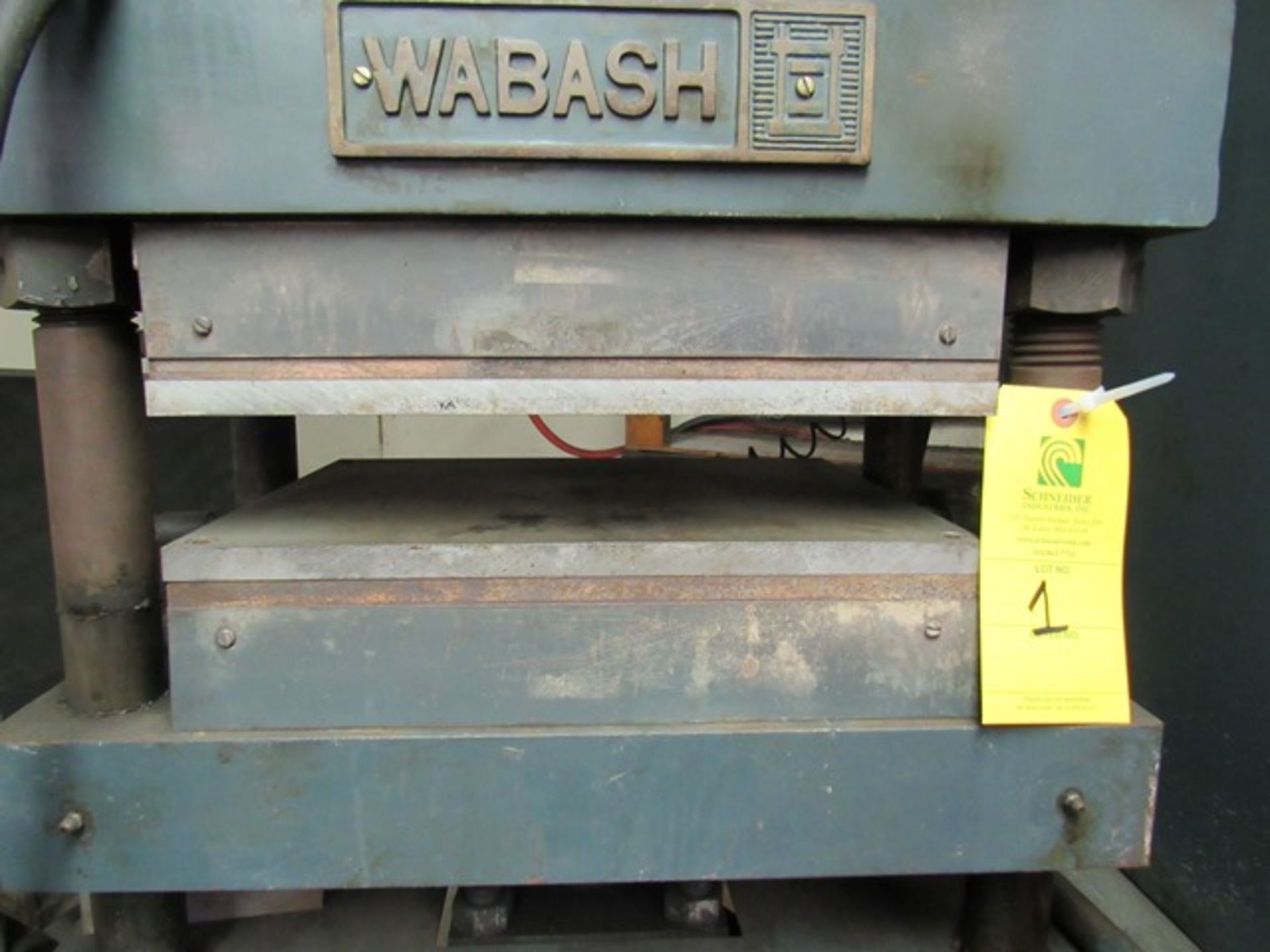 Wabash Hydraulic Press, Model #50-15-21, Volts 230, Hz 60, S/N #4933, Rigging Fee: $450 - Image 4 of 5