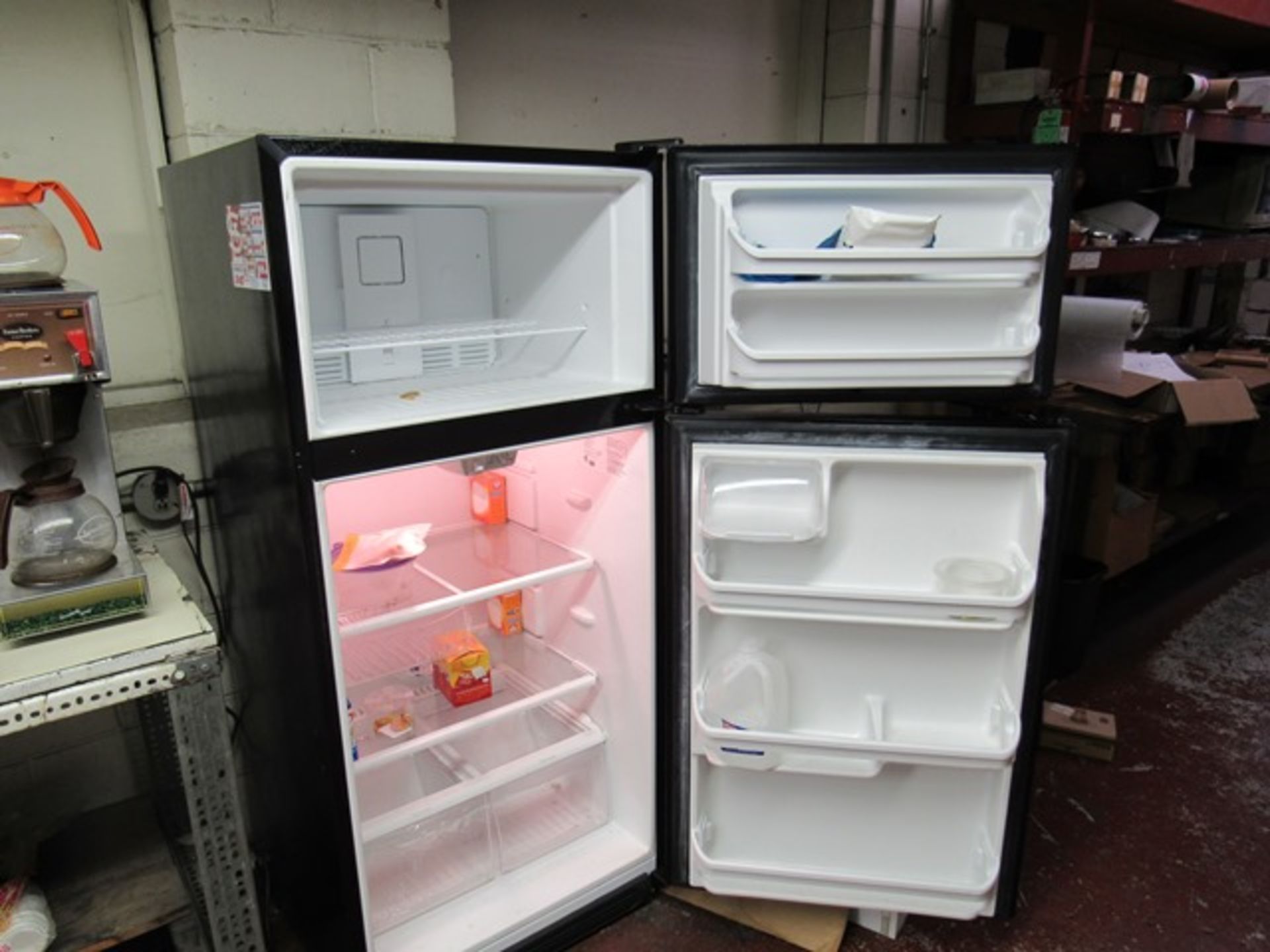 Black Frididaire Refridgerator, Rigging Fee: $75 - Image 3 of 3