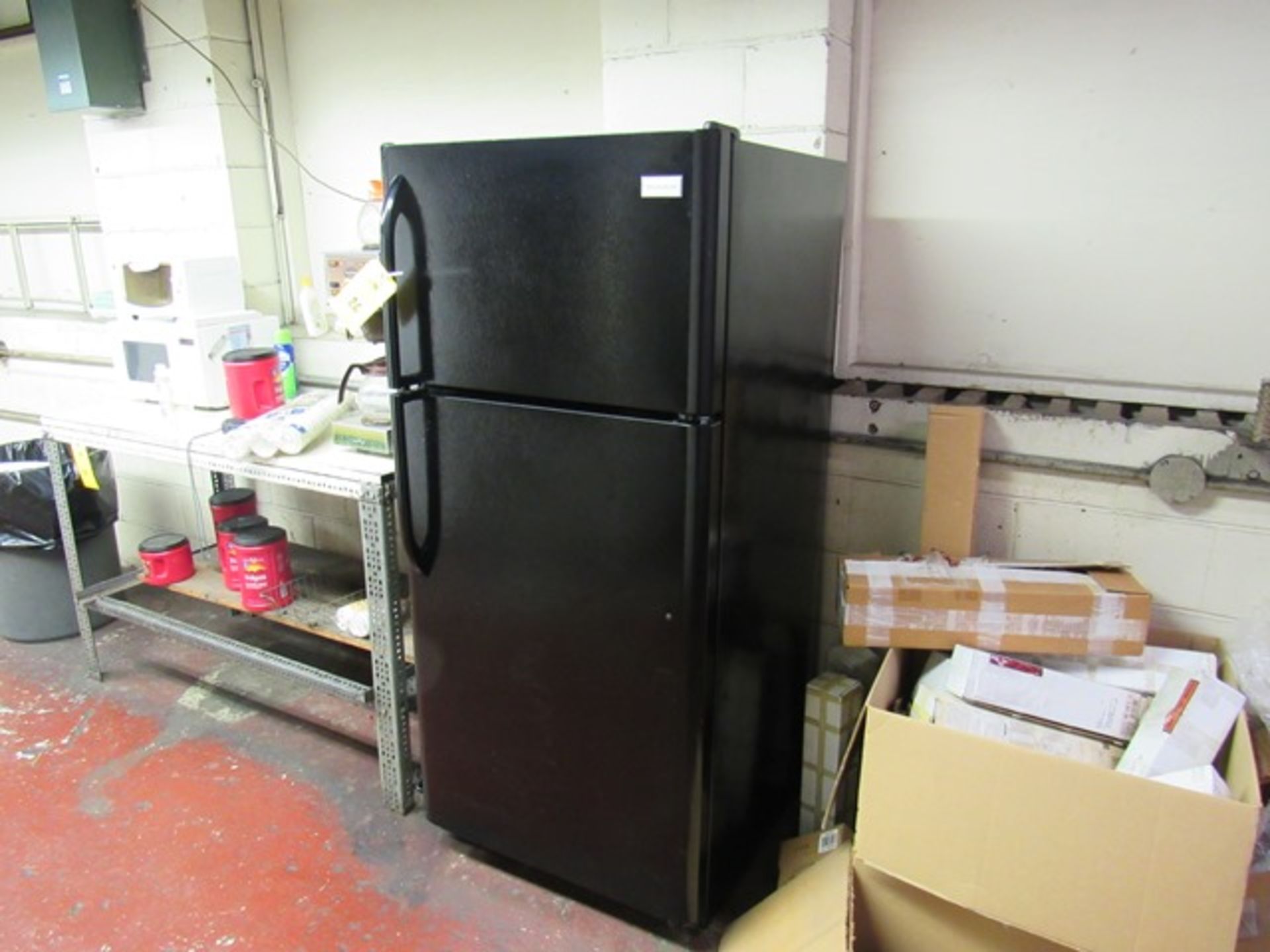 Black Frididaire Refridgerator, Rigging Fee: $75 - Image 2 of 3